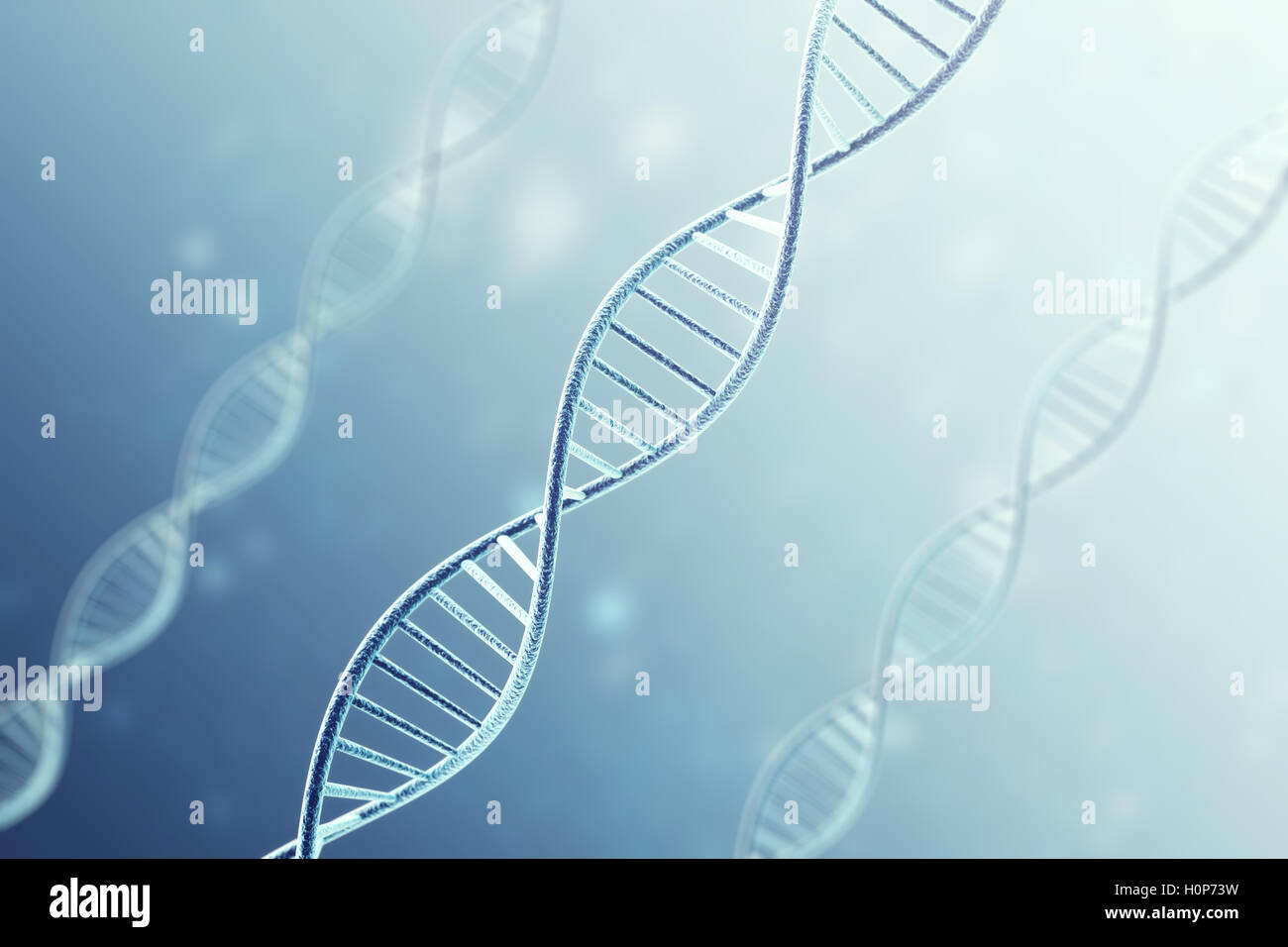 Concetp digital illustration DNA structure. 3d rendering Stock Photo