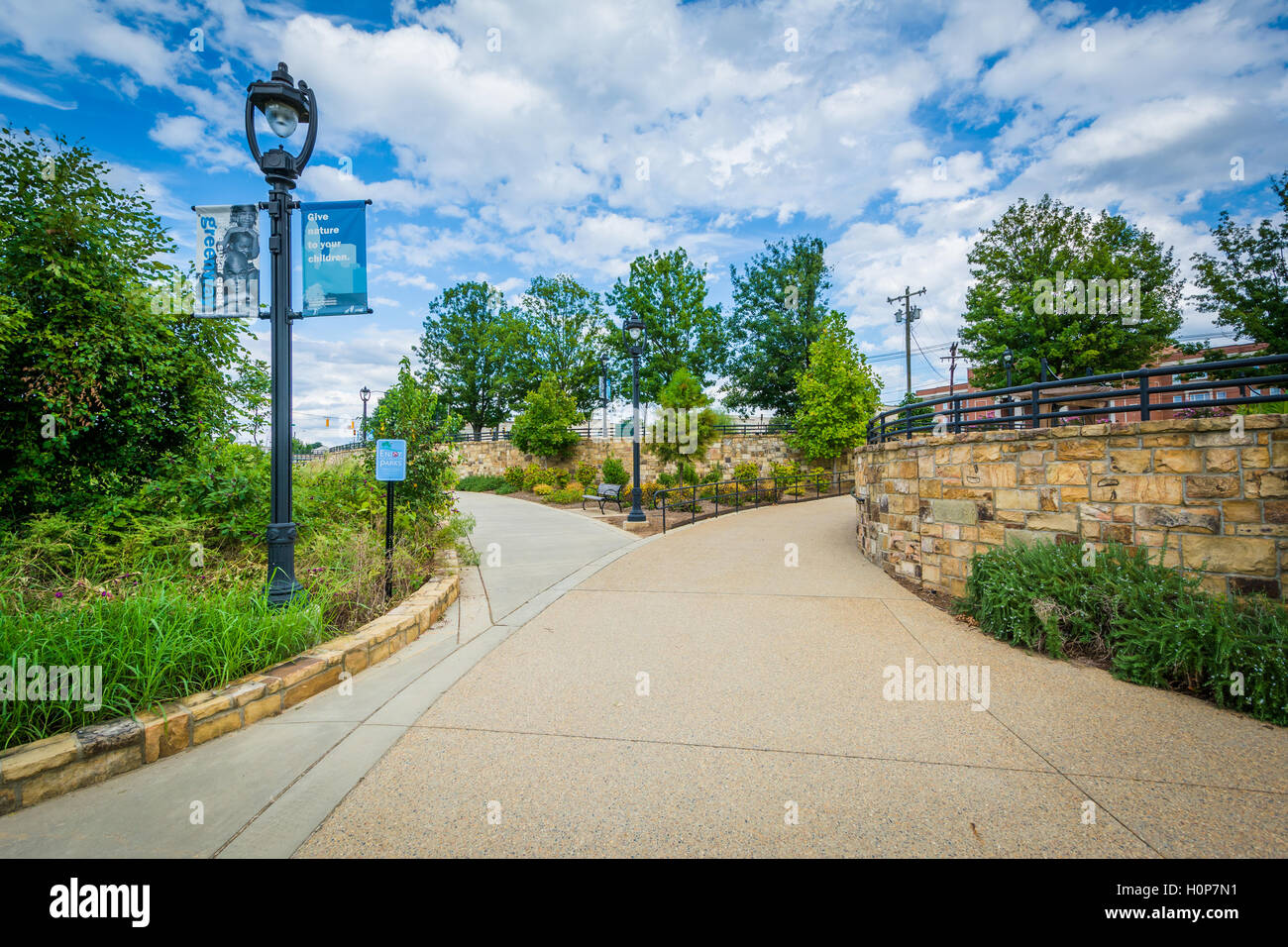 Walkways at Elizabeth Park, in Elizabeth, Charlotte, North Carolina ...