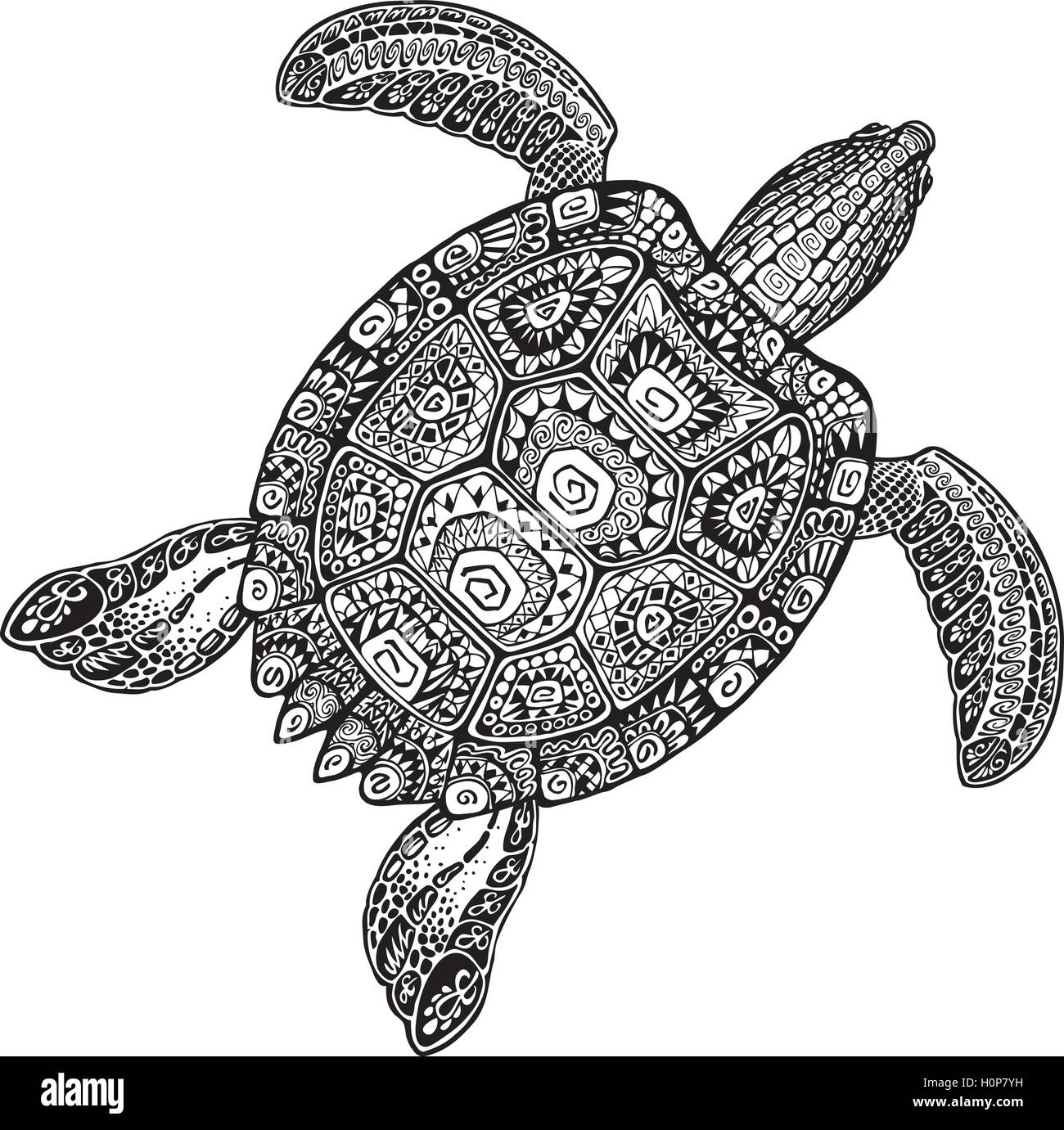 Buy Tribal Turtle Tattoo Online In India  Etsy India