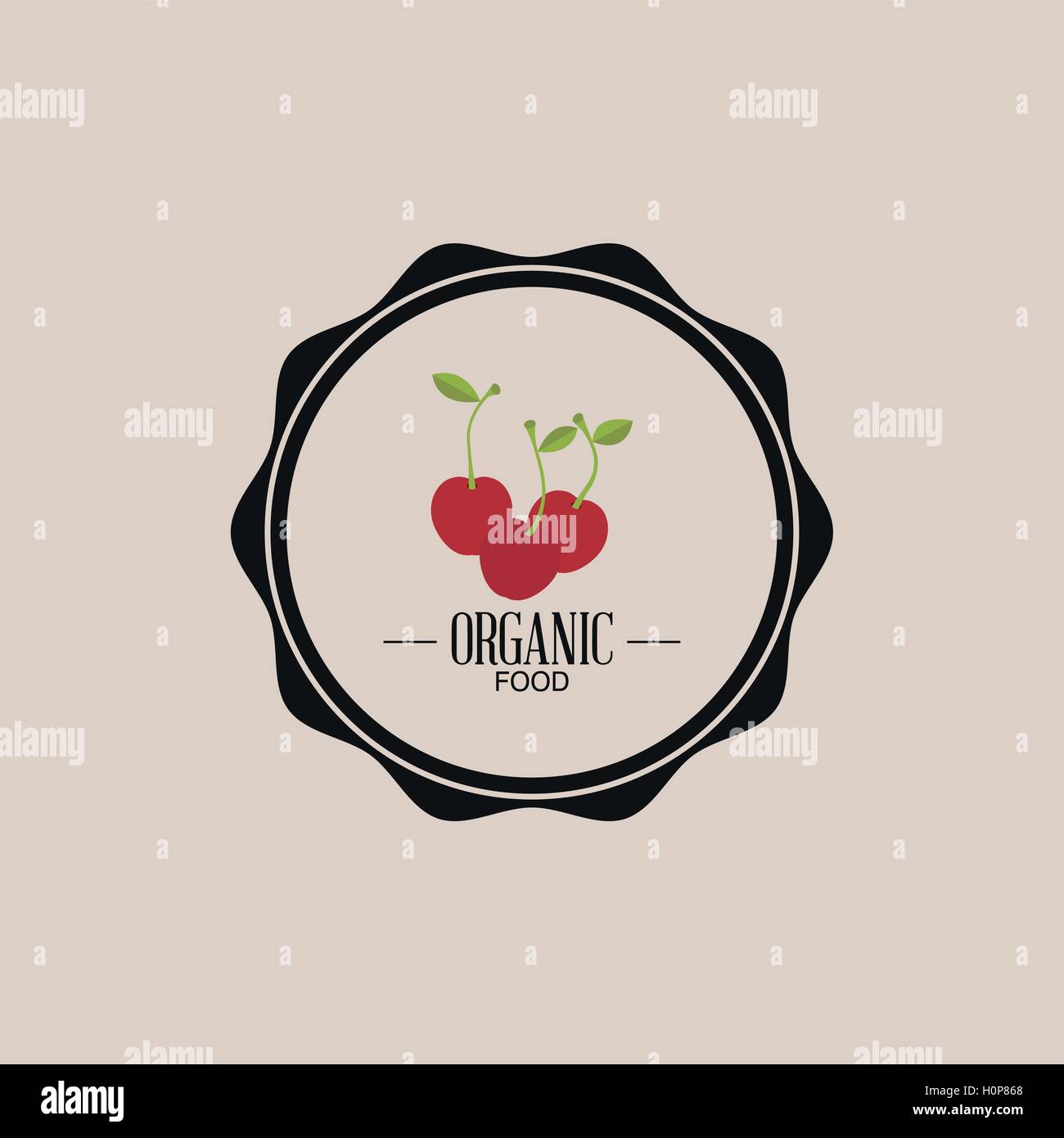 Organic Food Label Stock Vector Image & Art - Alamy