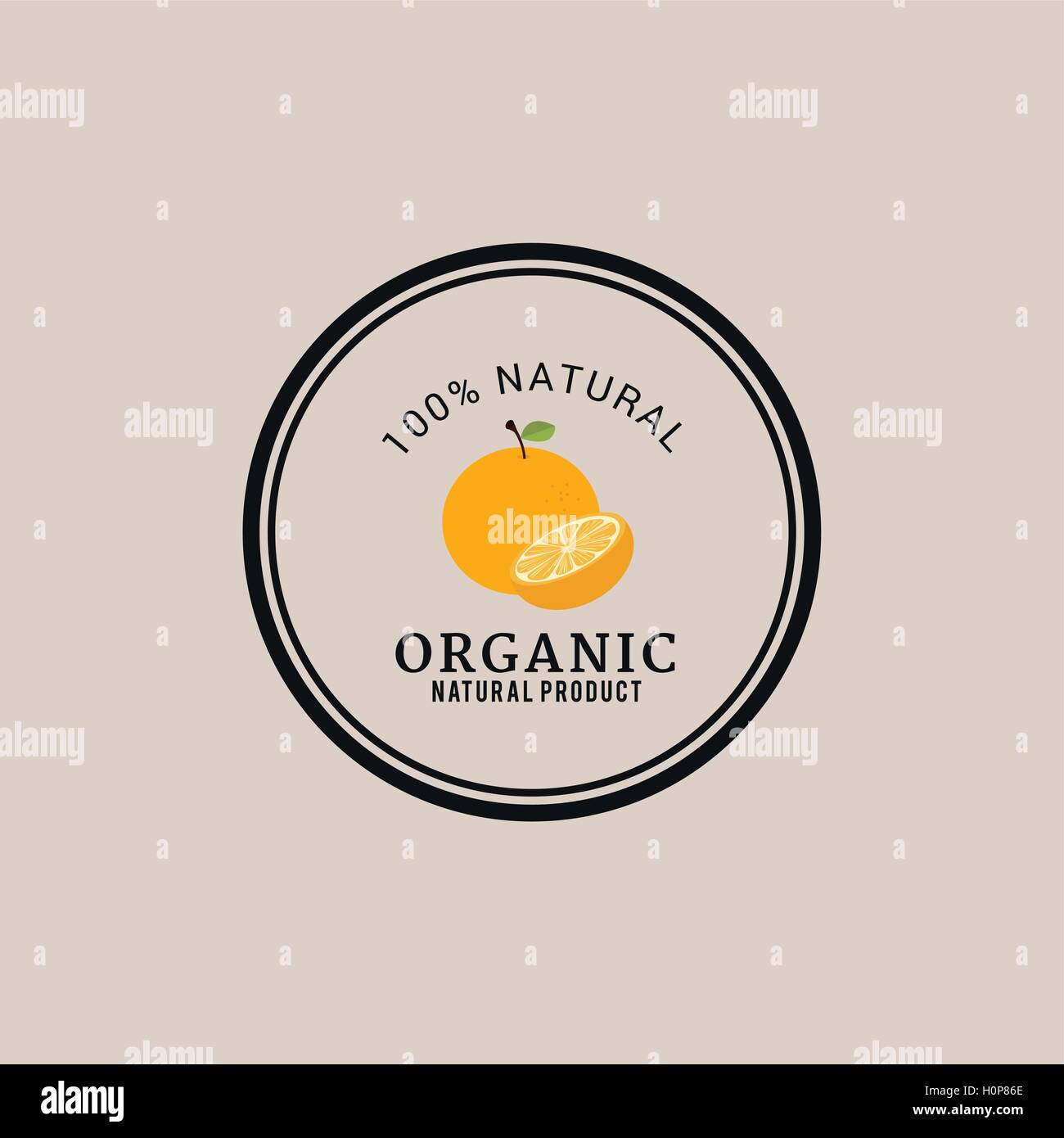 Organic Food Label Stock Vector Image & Art - Alamy