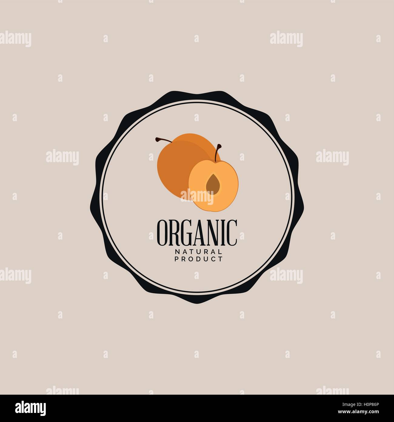 Organic Food Label Stock Vector Image & Art - Alamy