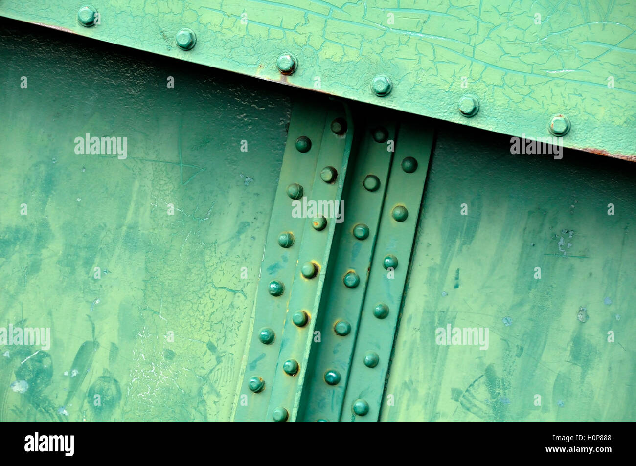green painted metal Stock Photo - Alamy