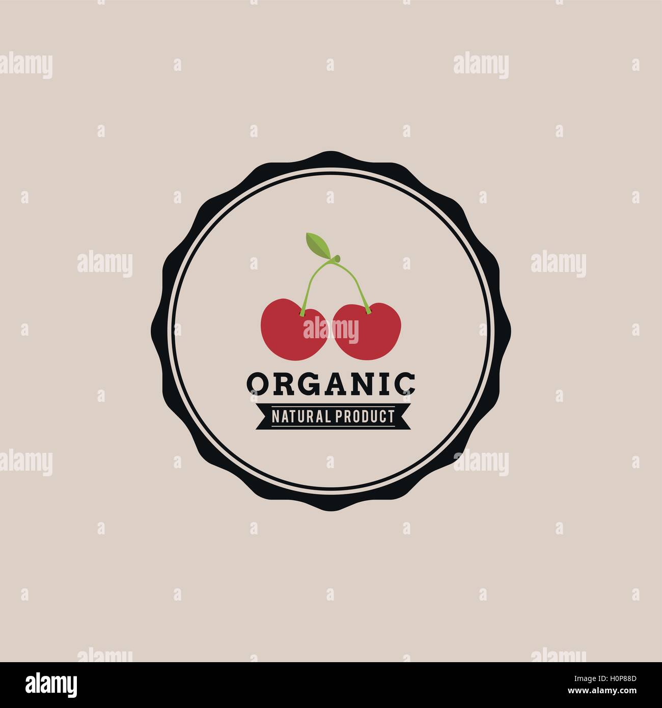 Organic Food Label Stock Vector Image & Art - Alamy