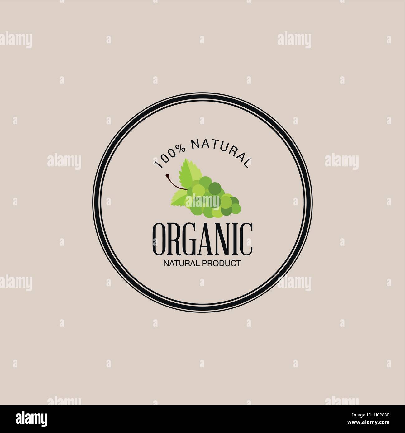 Organic Food Label Stock Vector Image & Art - Alamy