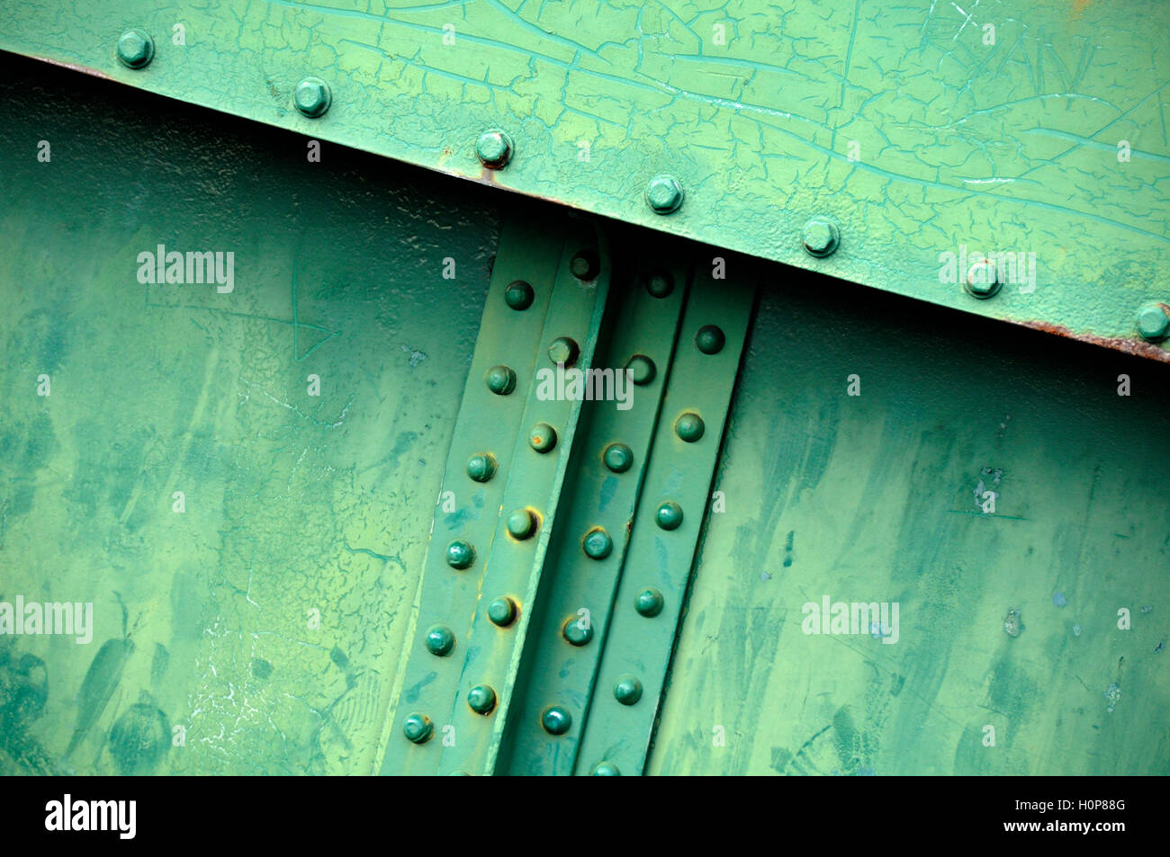 green painted metal Stock Photo Alamy