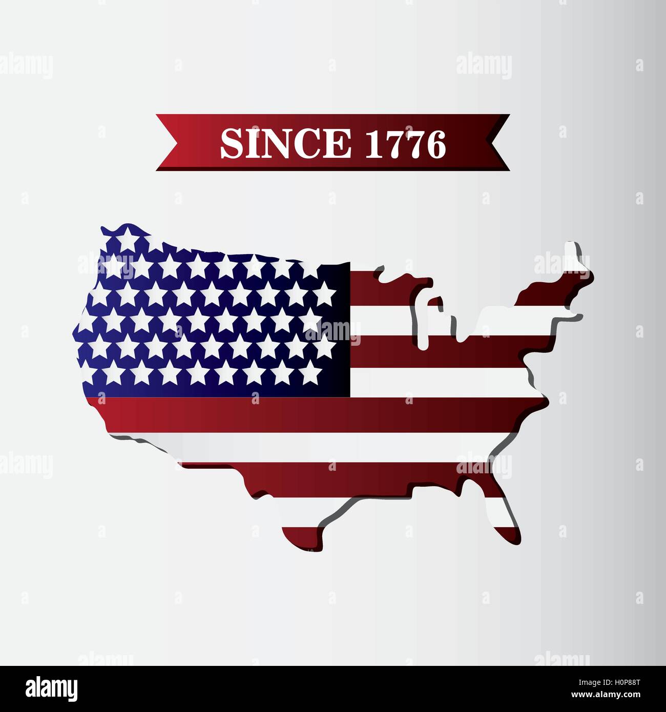 United states of america flag and map design Stock Vector Image & Art ...