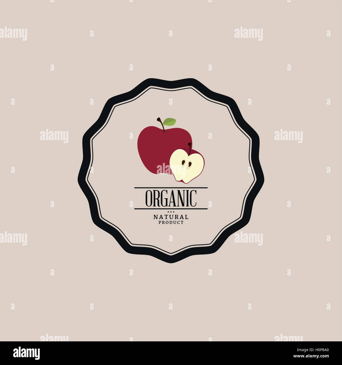 Organic Food Label Stock Vector Image & Art - Alamy