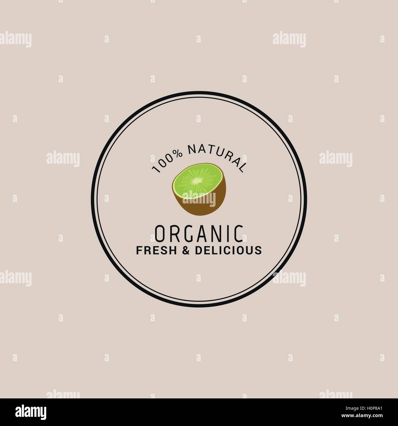 Organic Food Label Stock Vector Image & Art - Alamy