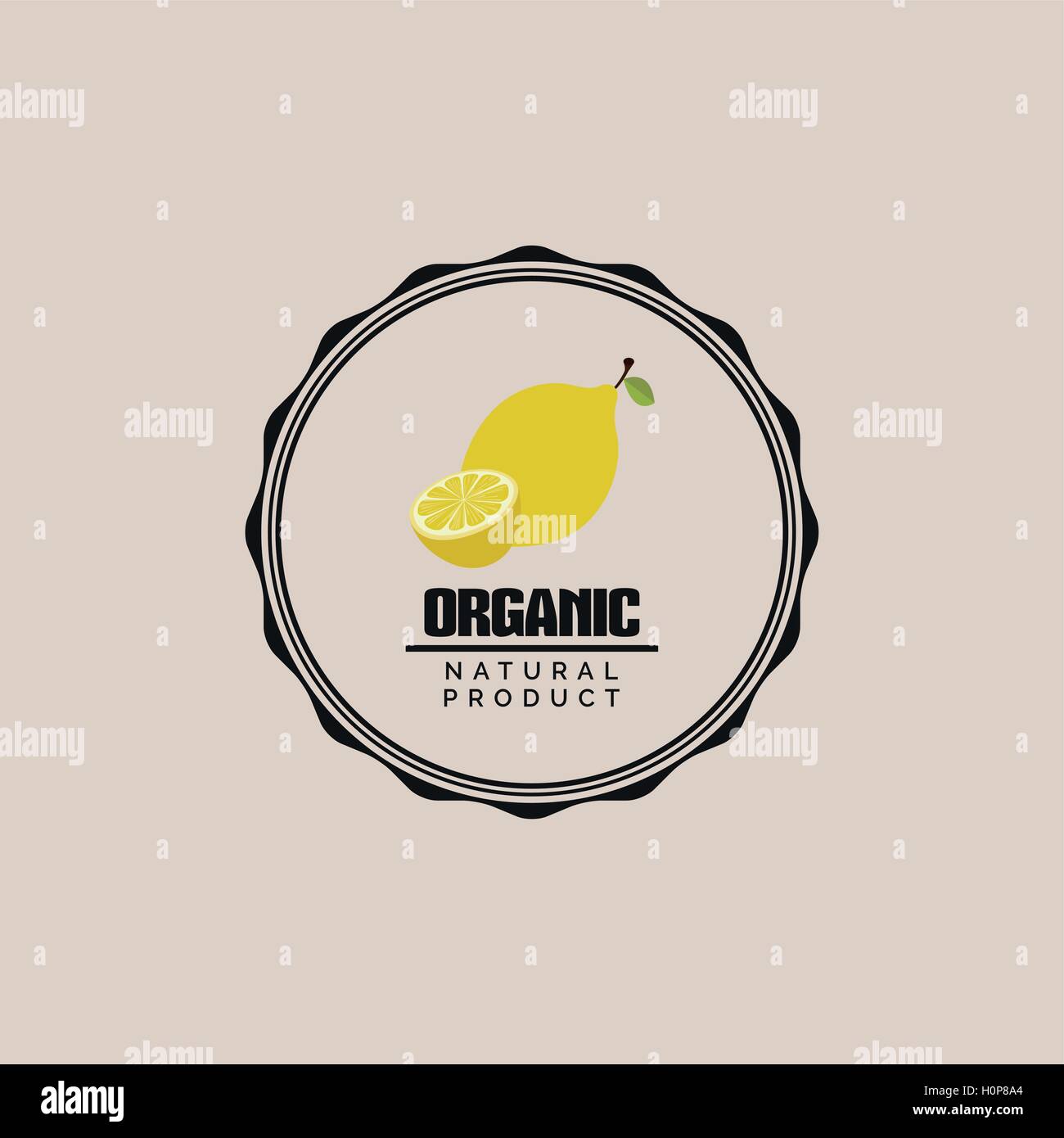 Organic Food Label Stock Vector Image & Art - Alamy