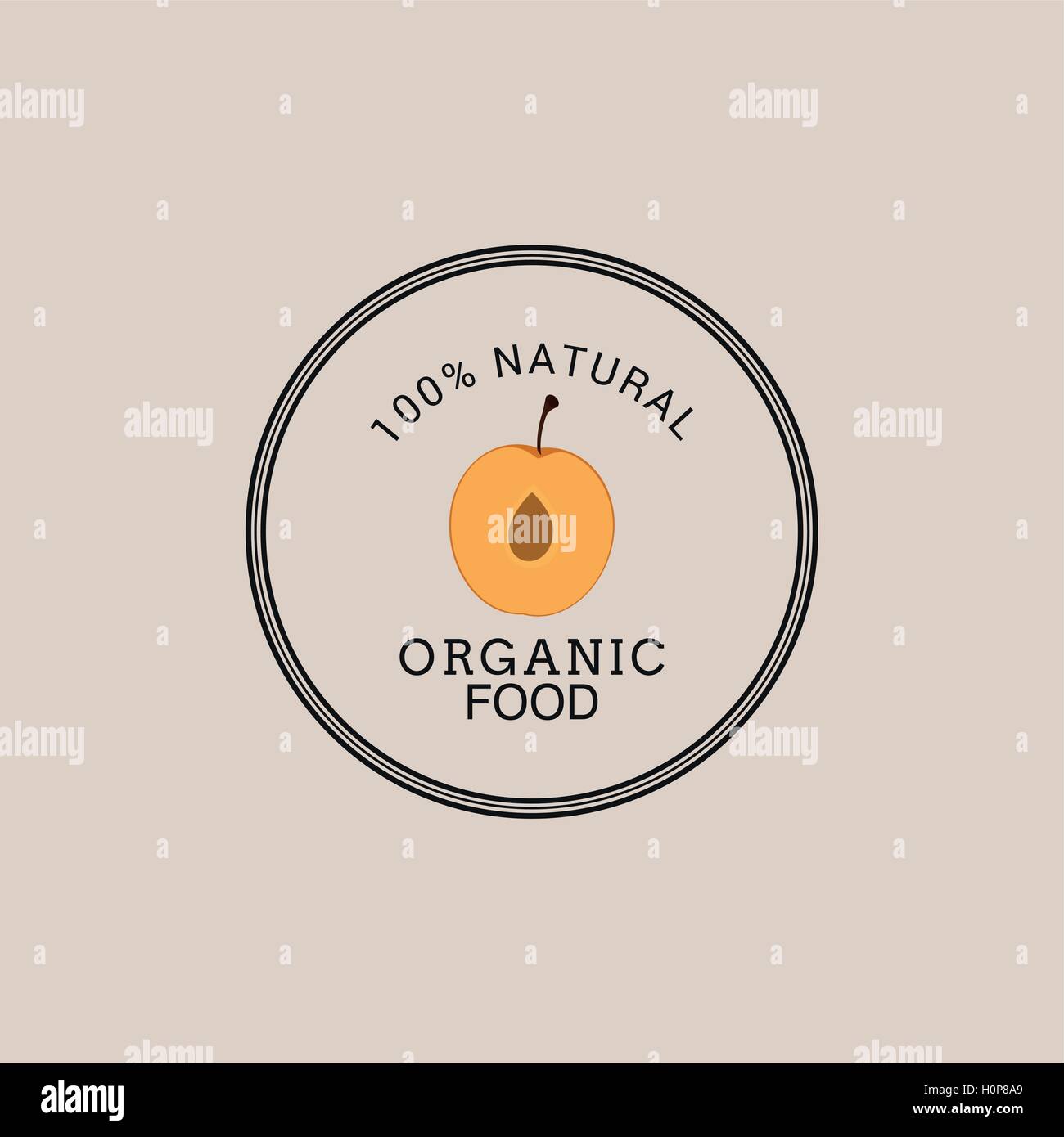 Organic Food Label Stock Vector Image & Art - Alamy