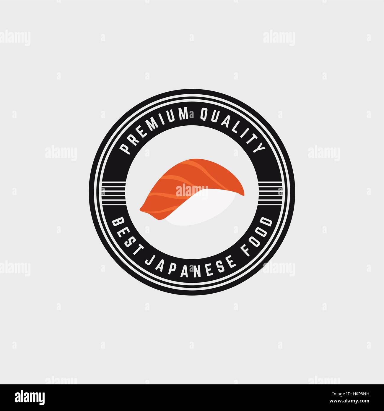 Sweet Sushi Label Stock Vector