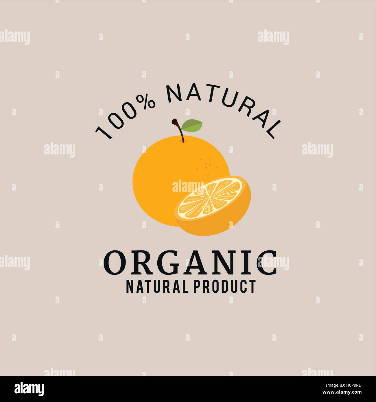 Organic Food Label Stock Vector Image & Art - Alamy