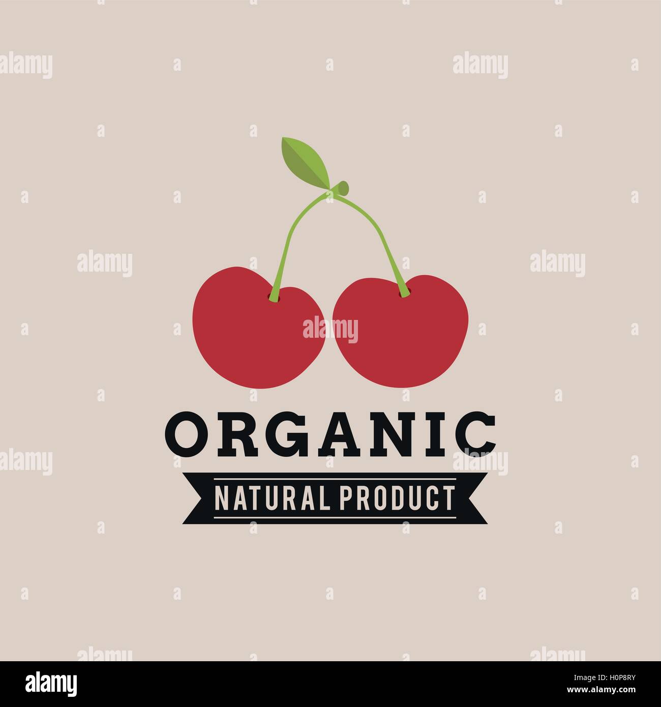 Organic Food Label Stock Vector Image & Art - Alamy