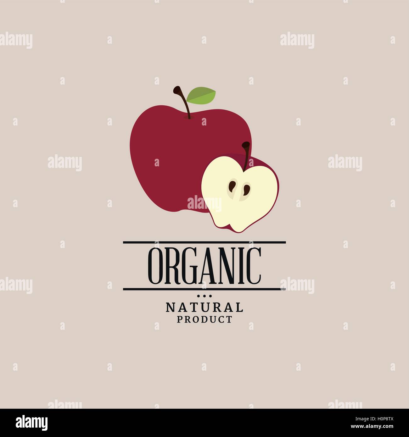 Organic Food Label Stock Vector Image & Art - Alamy
