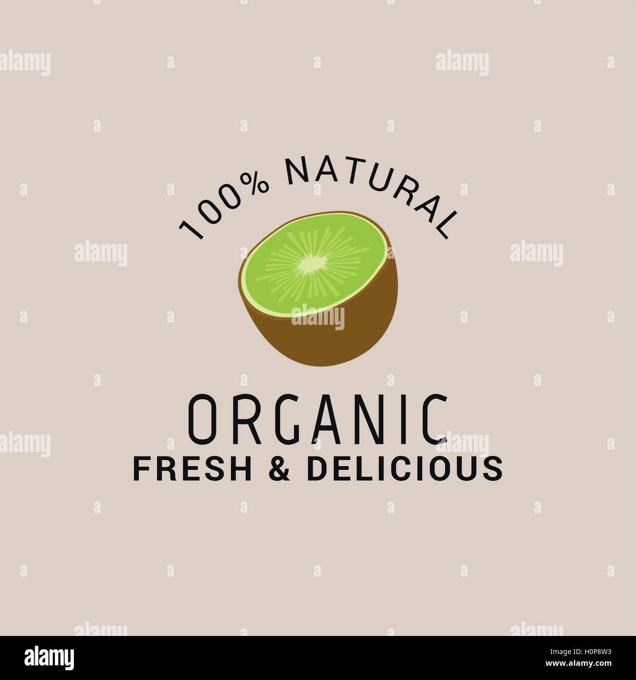 Organic Food Label Stock Vector Image & Art - Alamy