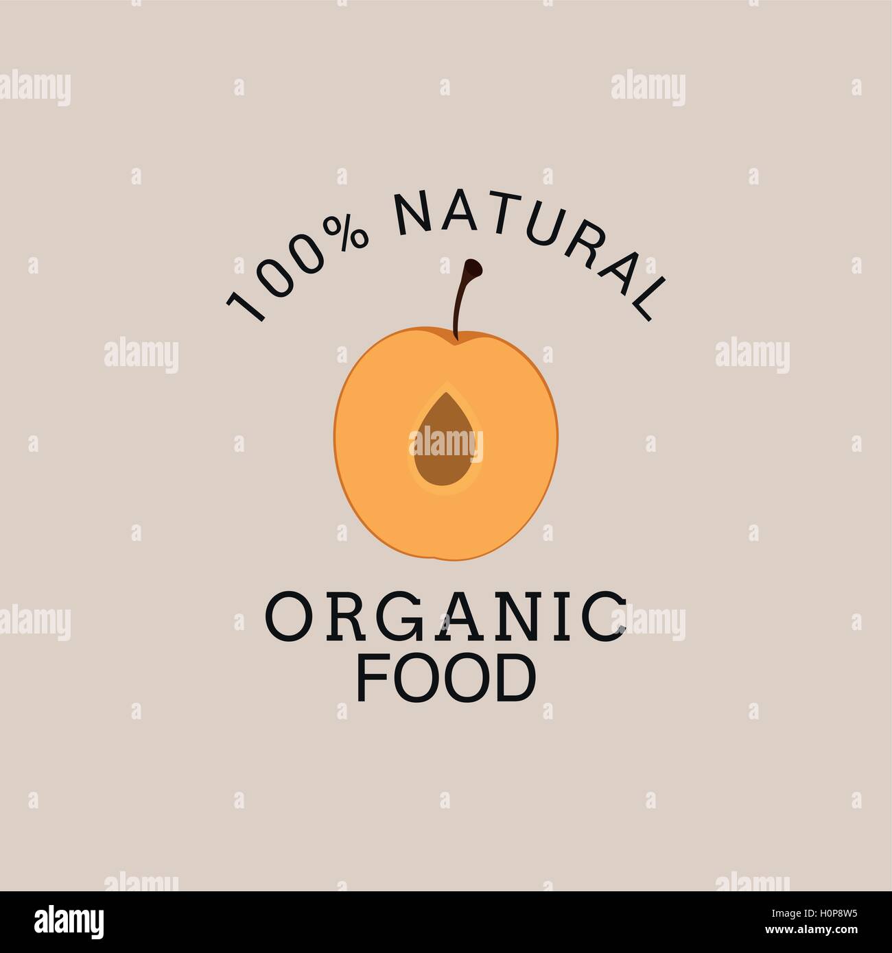 Organic Food Label Stock Vector Image & Art - Alamy