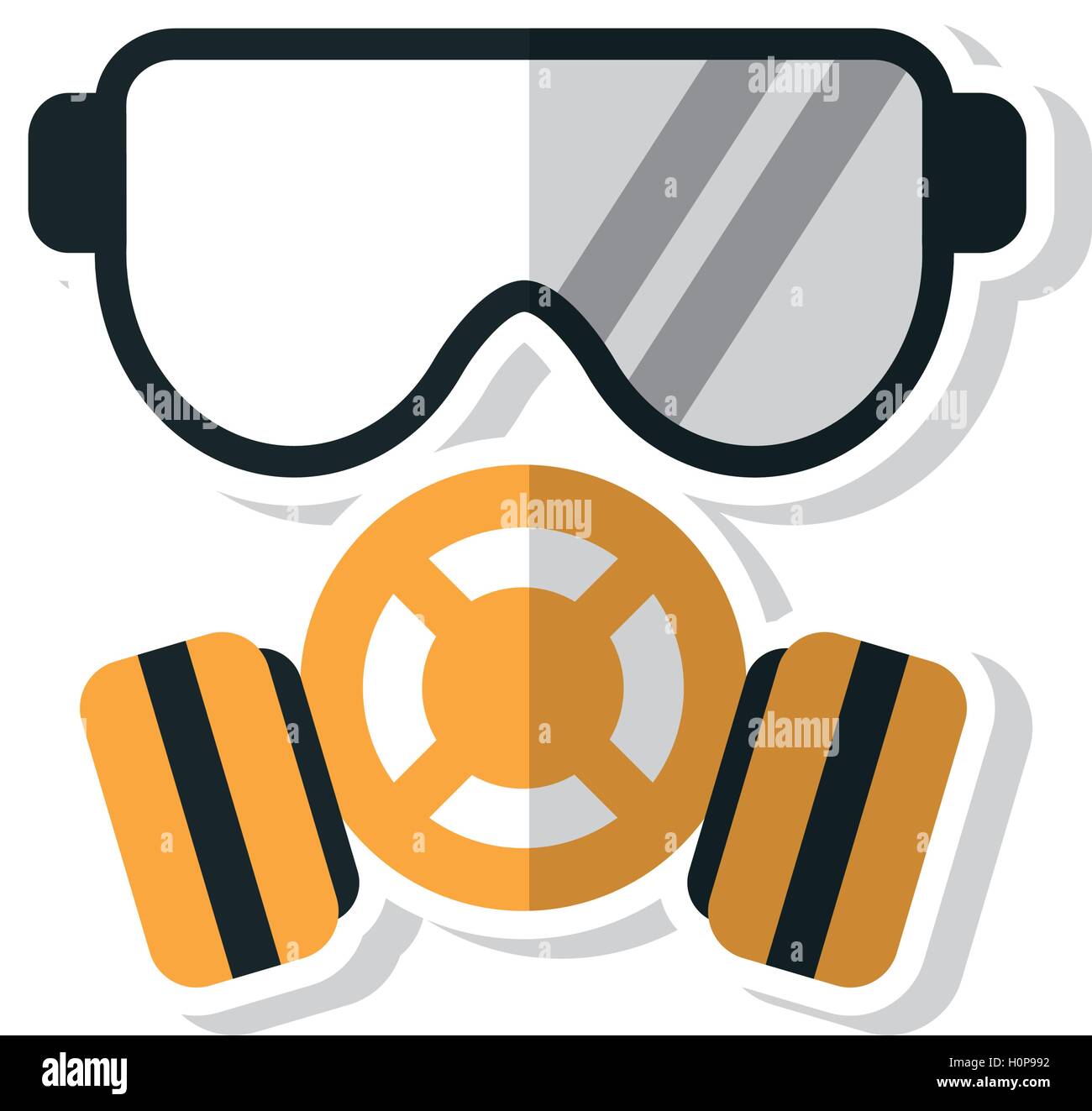 Mask of industry and factory concept Stock Vector Image & Art - Alamy