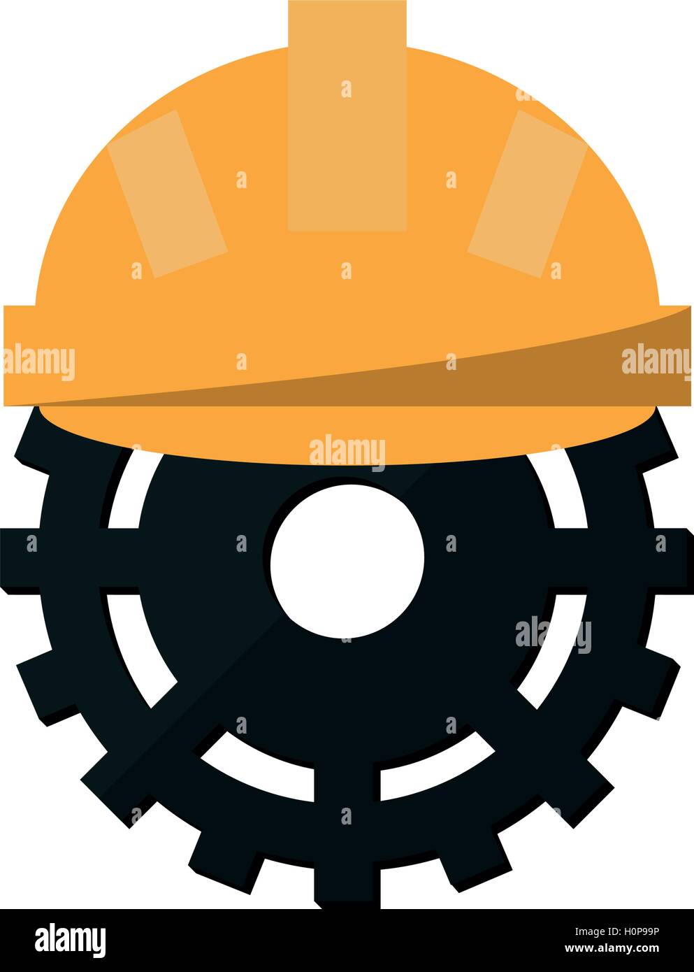 Gear and helmet of Under construction concept Stock Vector Image & Art ...
