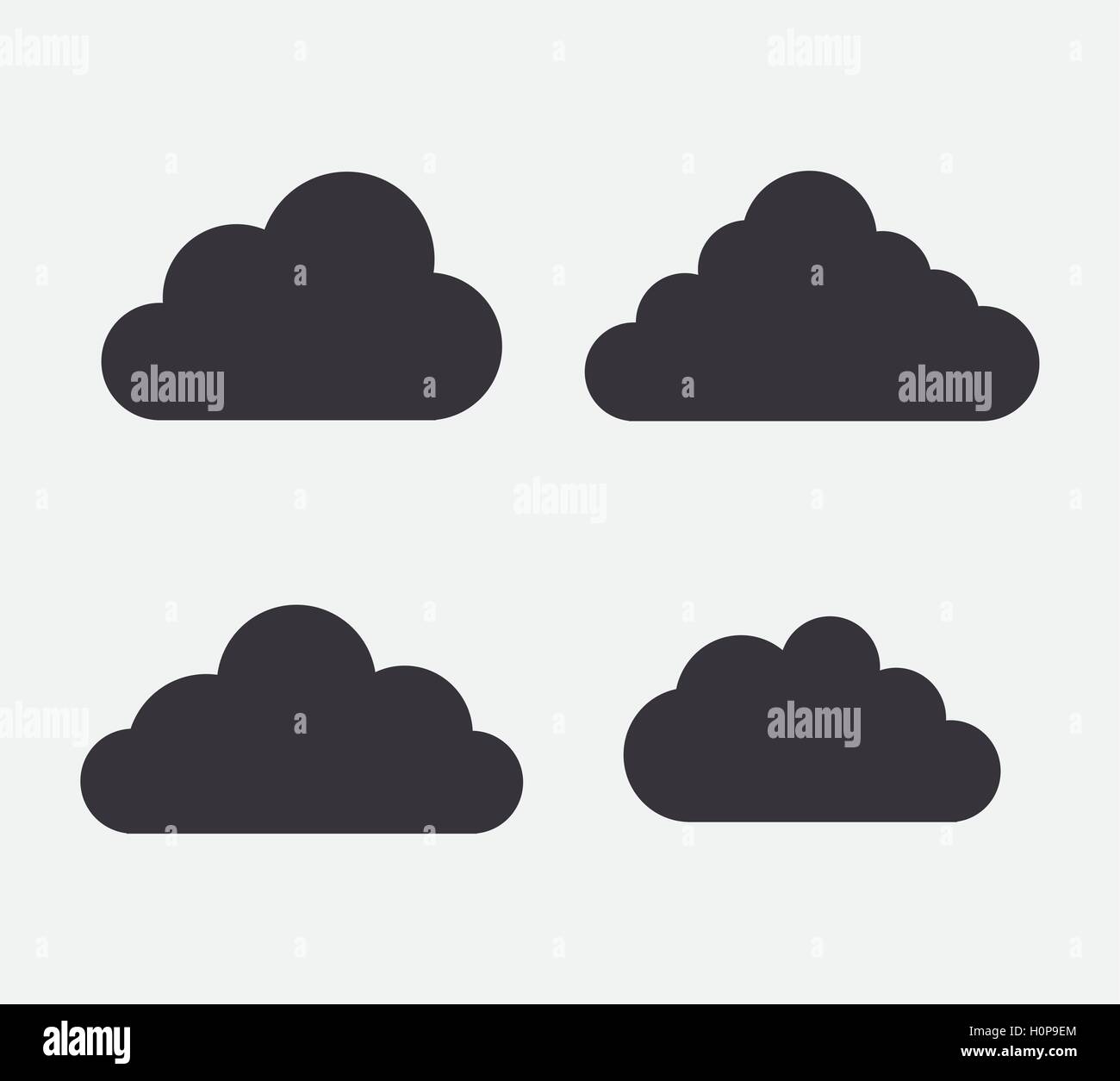 Isolated design of clouds icon set Stock Vector Image & Art - Alamy