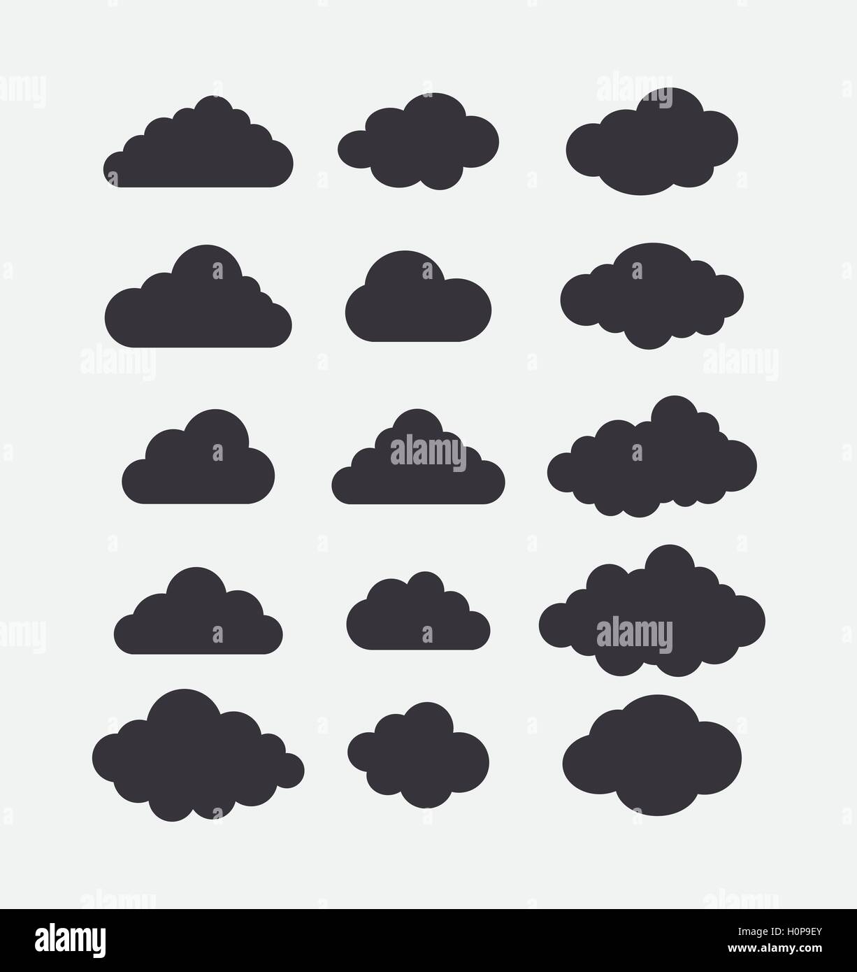 Isolated design of clouds icon set Stock Vector Image & Art - Alamy