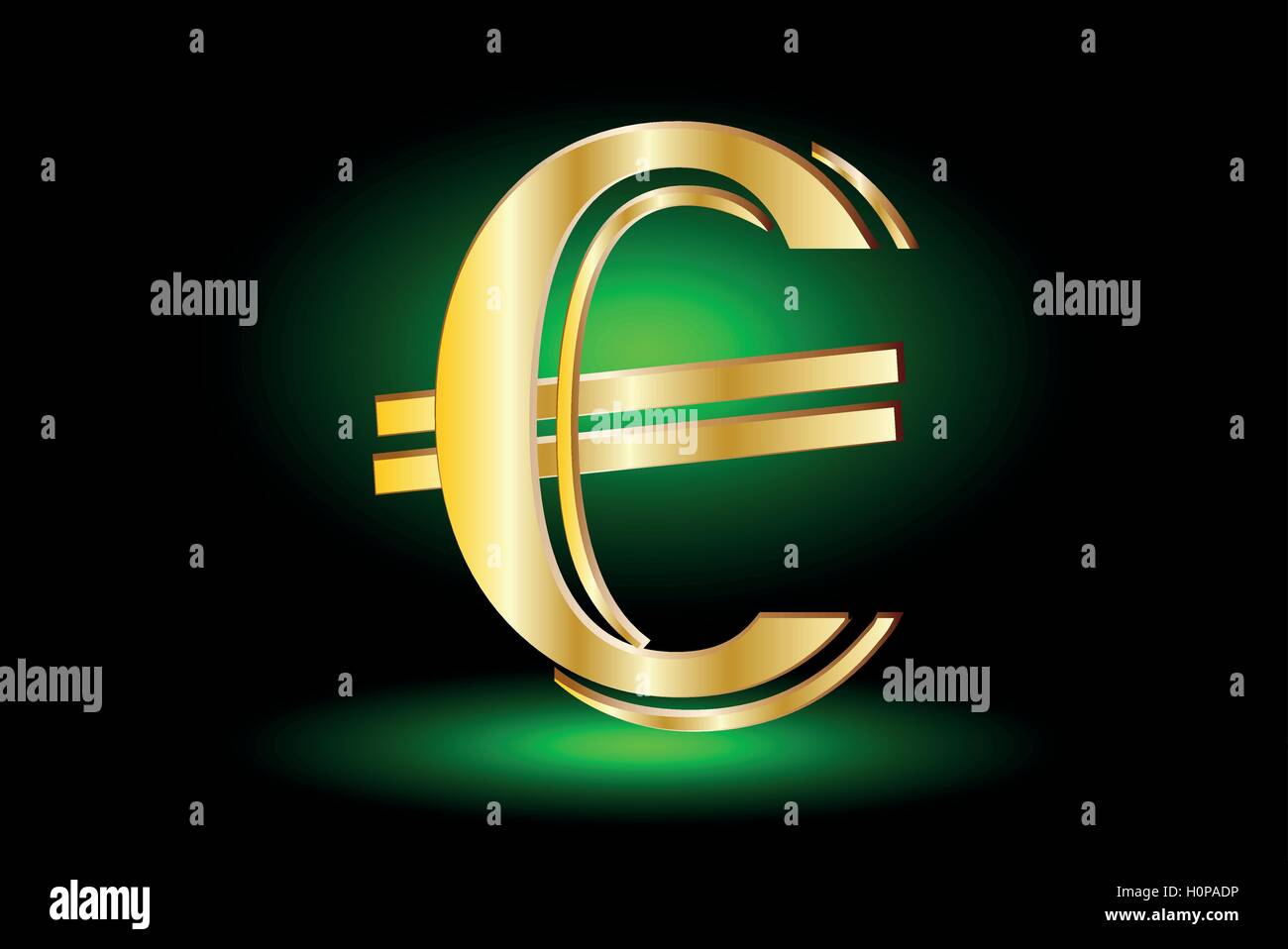 euro symbol on green background,euro symbol Stock Vector Image & Art ...
