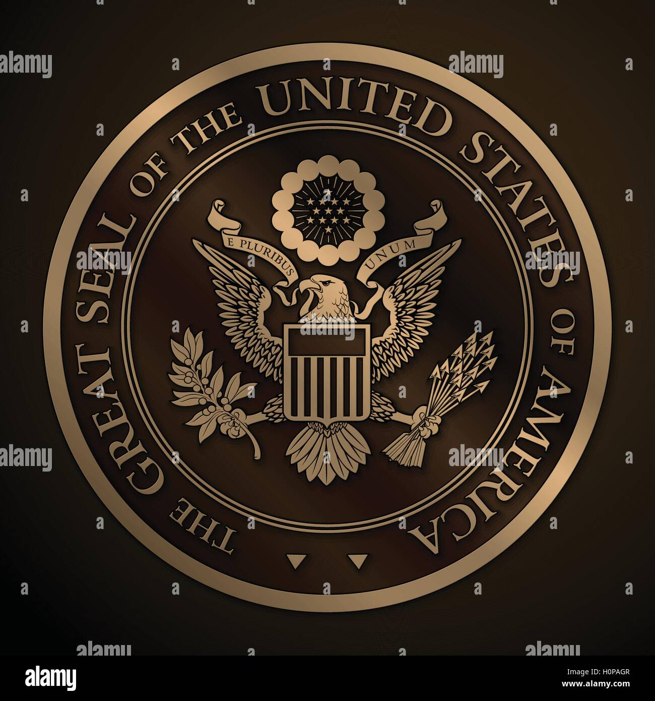 Great seal of the united states vector hi-res stock