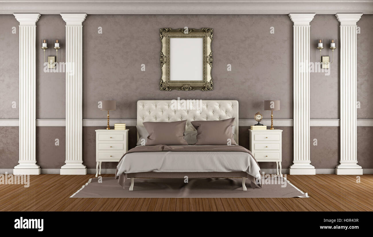 Classic Master Bedroom With Elegant Double Bed And