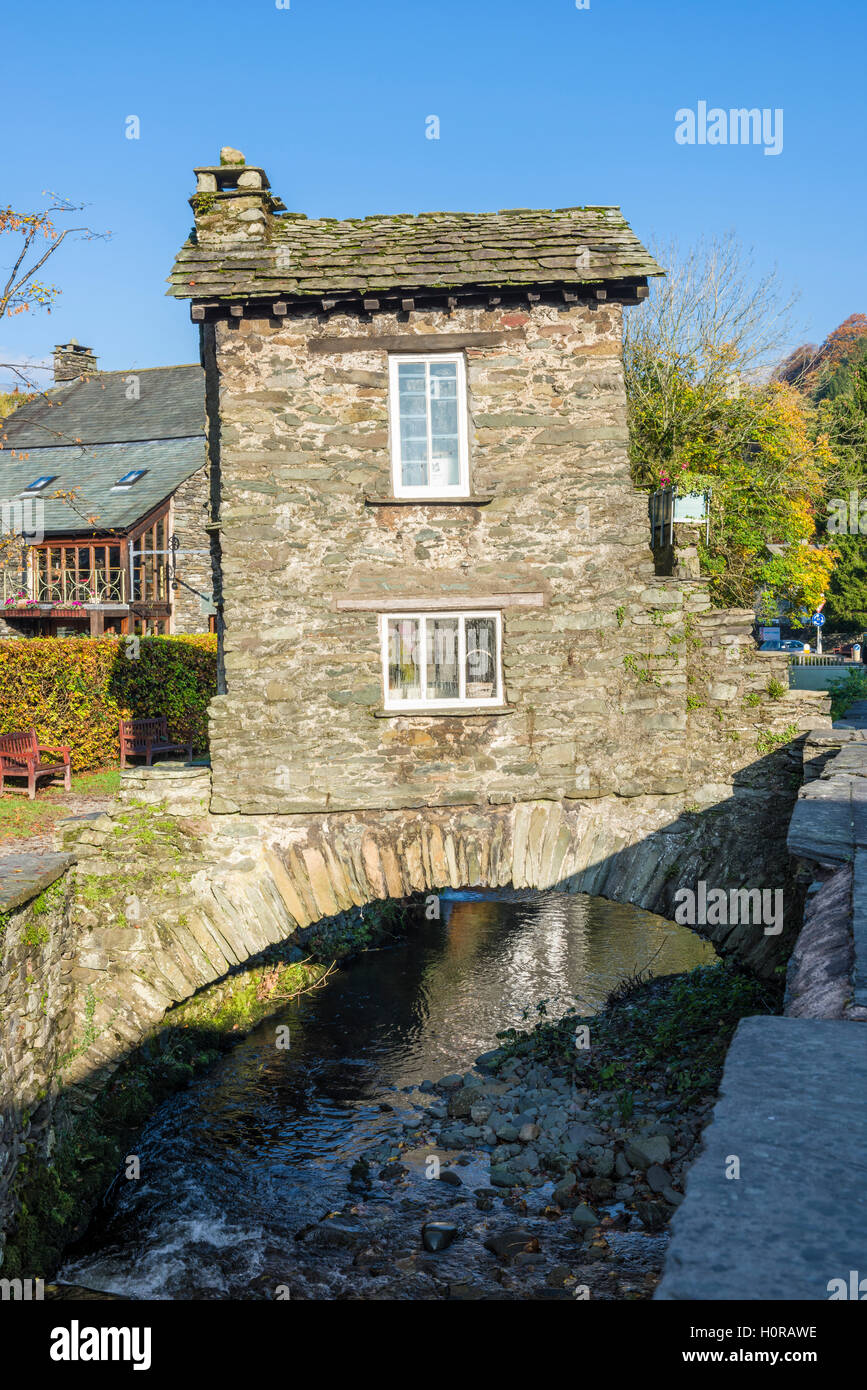 The Bridge House at Ambleside in the Lake District, Cumbria, England