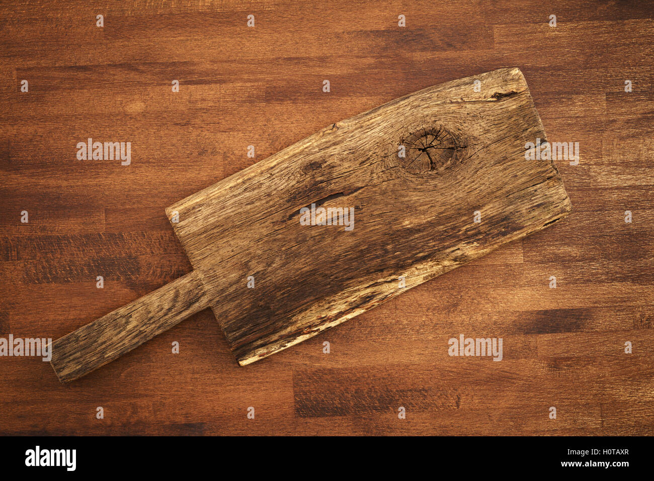 Old wooden cutting board Stock Photo Alamy