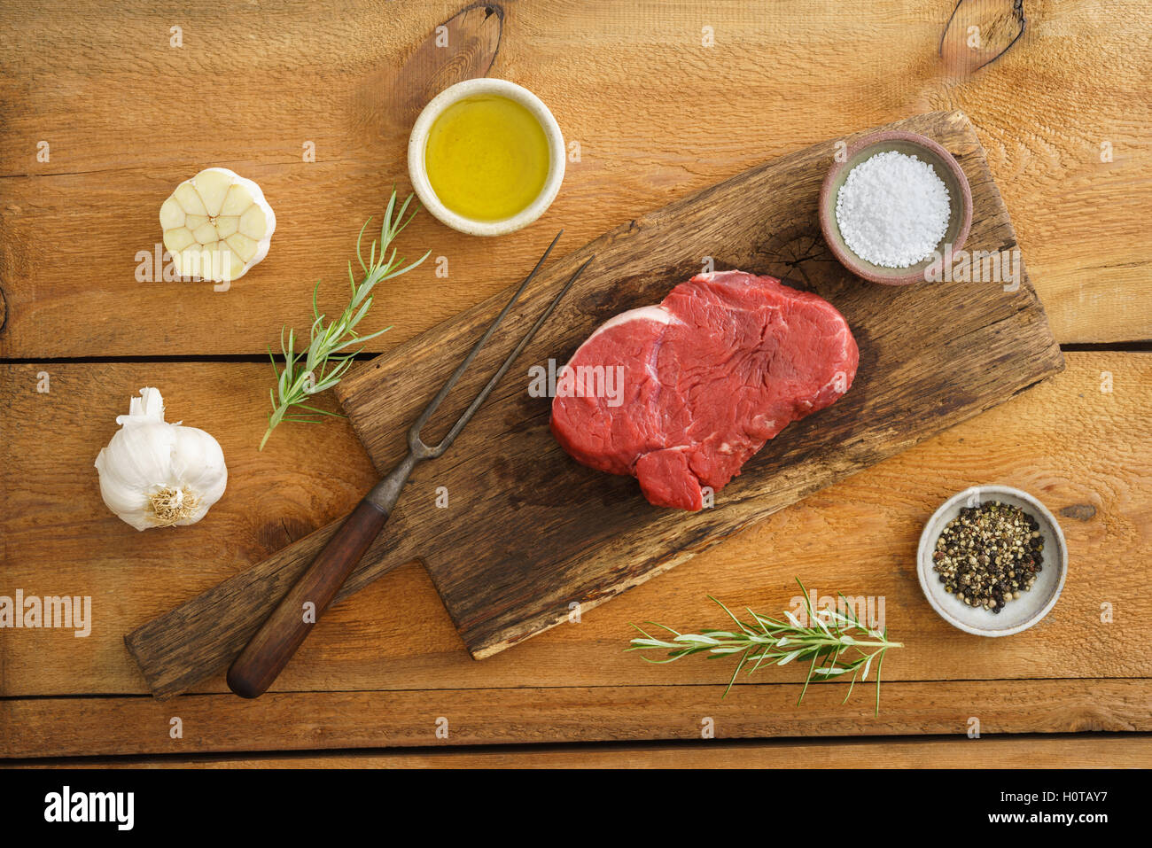 Uncooked fillet steak Stock Photo