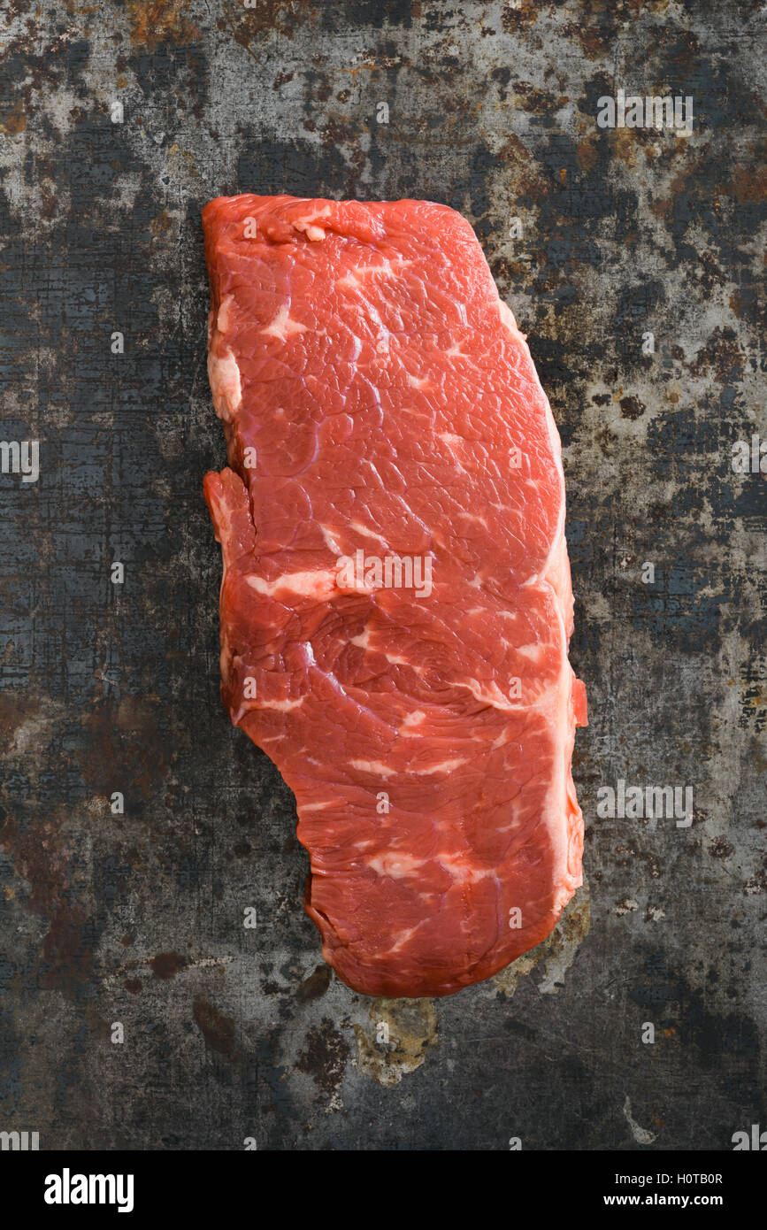 Uncooked rump steak Stock Photo