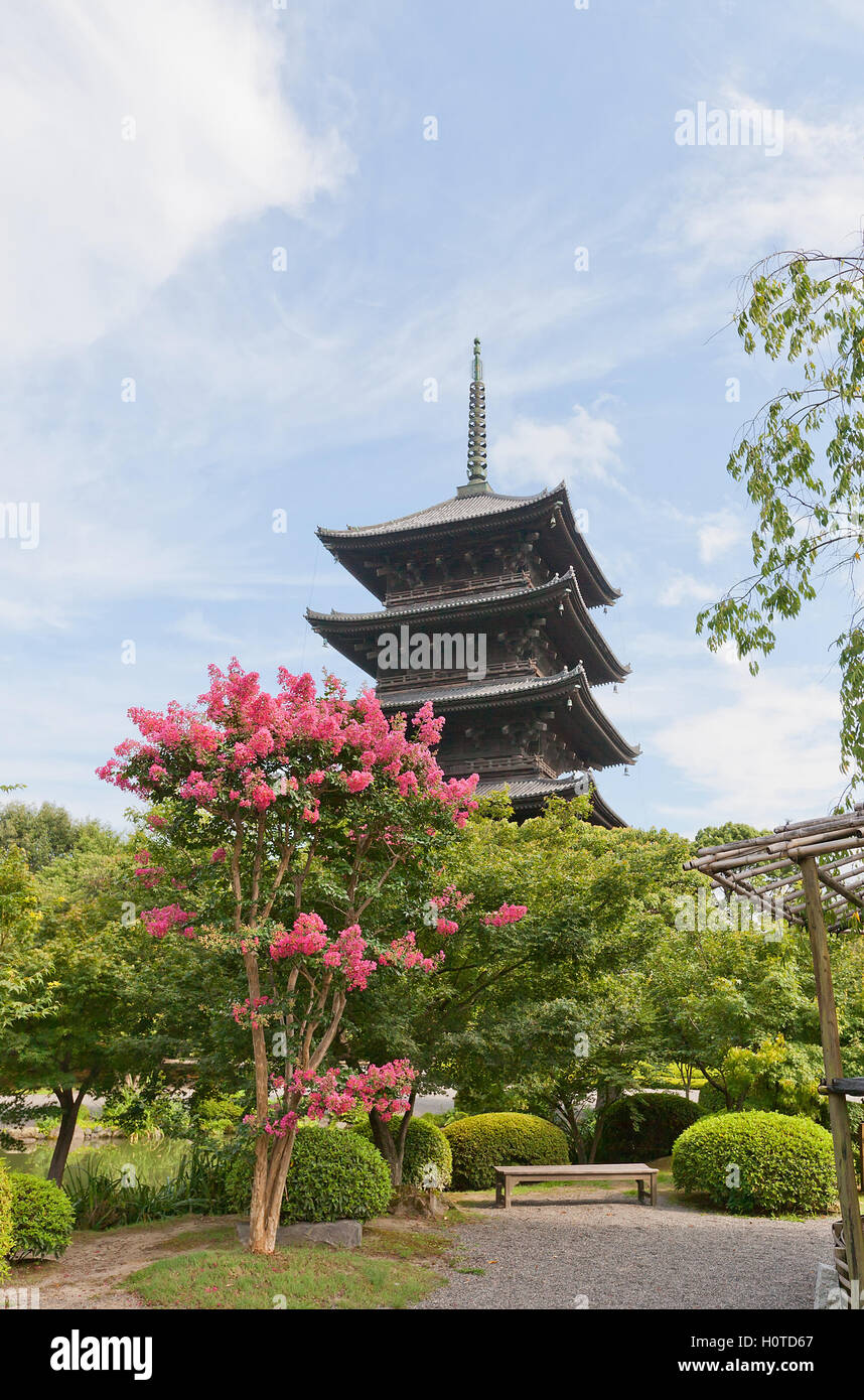 Five story Pagoda Gojunoto Circa 1644 Of Toji Temple In Kyoto Five story Pagoda Gojunoto Circa 1644 Of Toji Temple In Kyoto