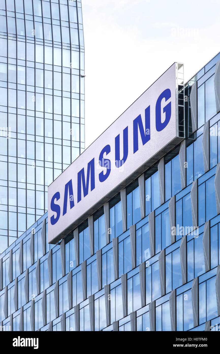 Samsung building in Milan, Italy Stock Photo