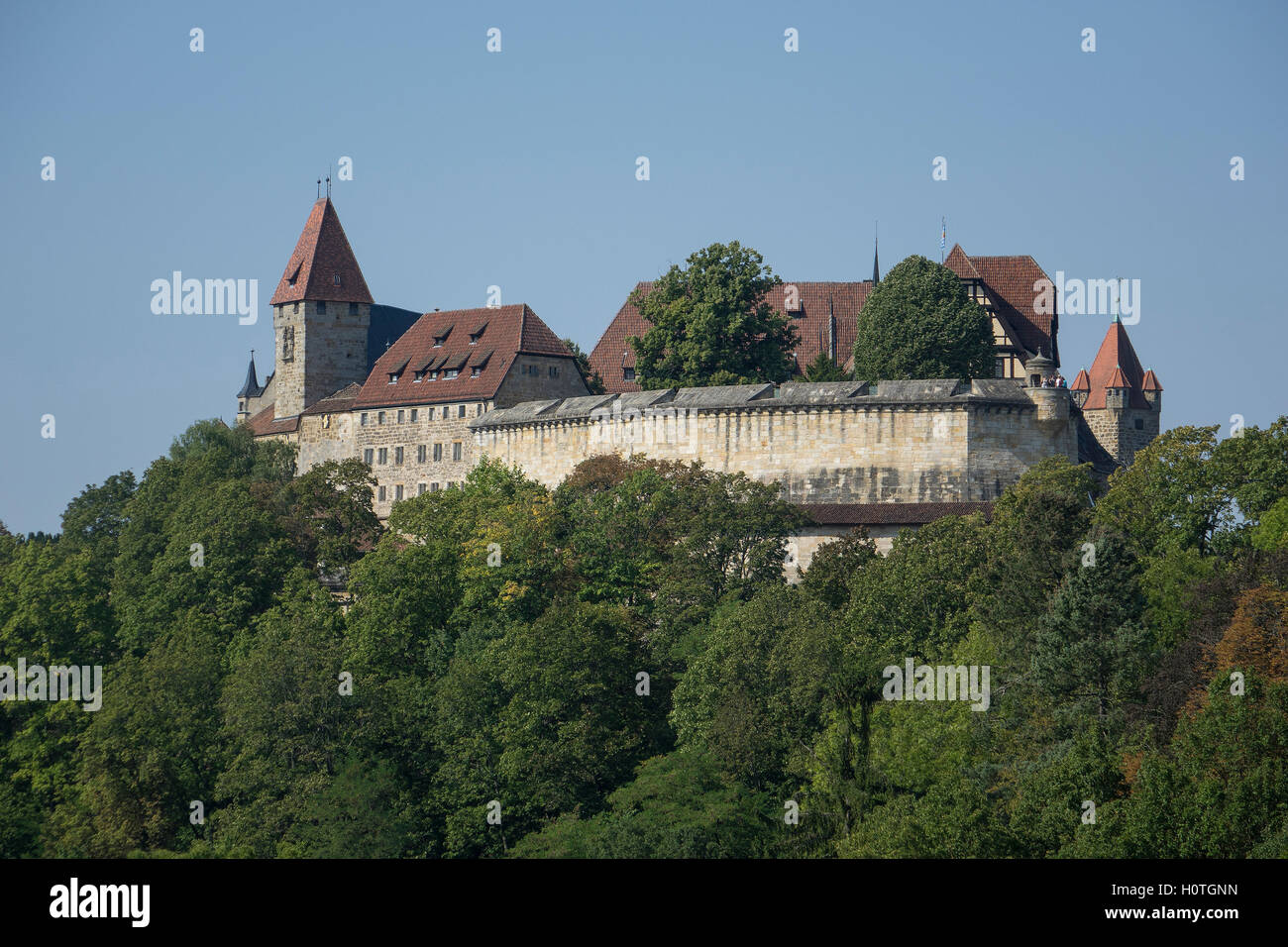 Germany, Bavaria, Coburg, Veste fortress Stock Photo