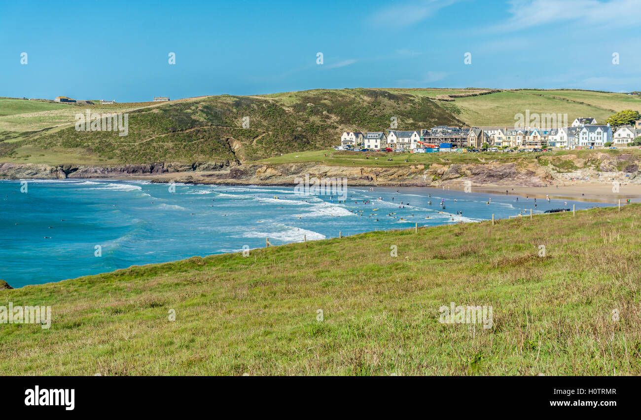 view-of-polzeath-in-north-cornwall-stock-photo-alamy