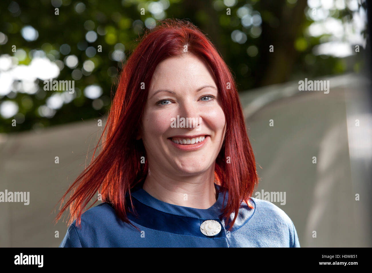 Tiffany Jenkins, the sociologist, cultural commentator and writer, at the Edinburgh International Book Festival. Edinburgh, Scotland. 15th August 2016 Stock Photo