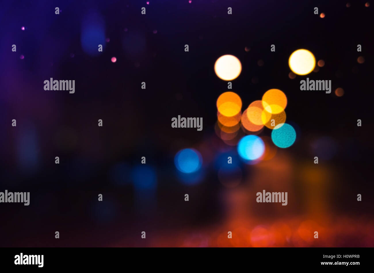 Colorful blurred lights, bokeh effect. Abstract photo background Stock ...