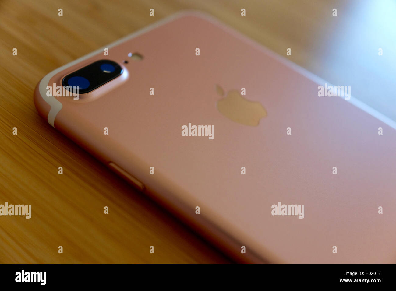 View Of Iphone 7 Plus Rose Gold The Iphone 7 Plus Is New Smartphone Produced By Apple Computer Inc Stock Photo Alamy