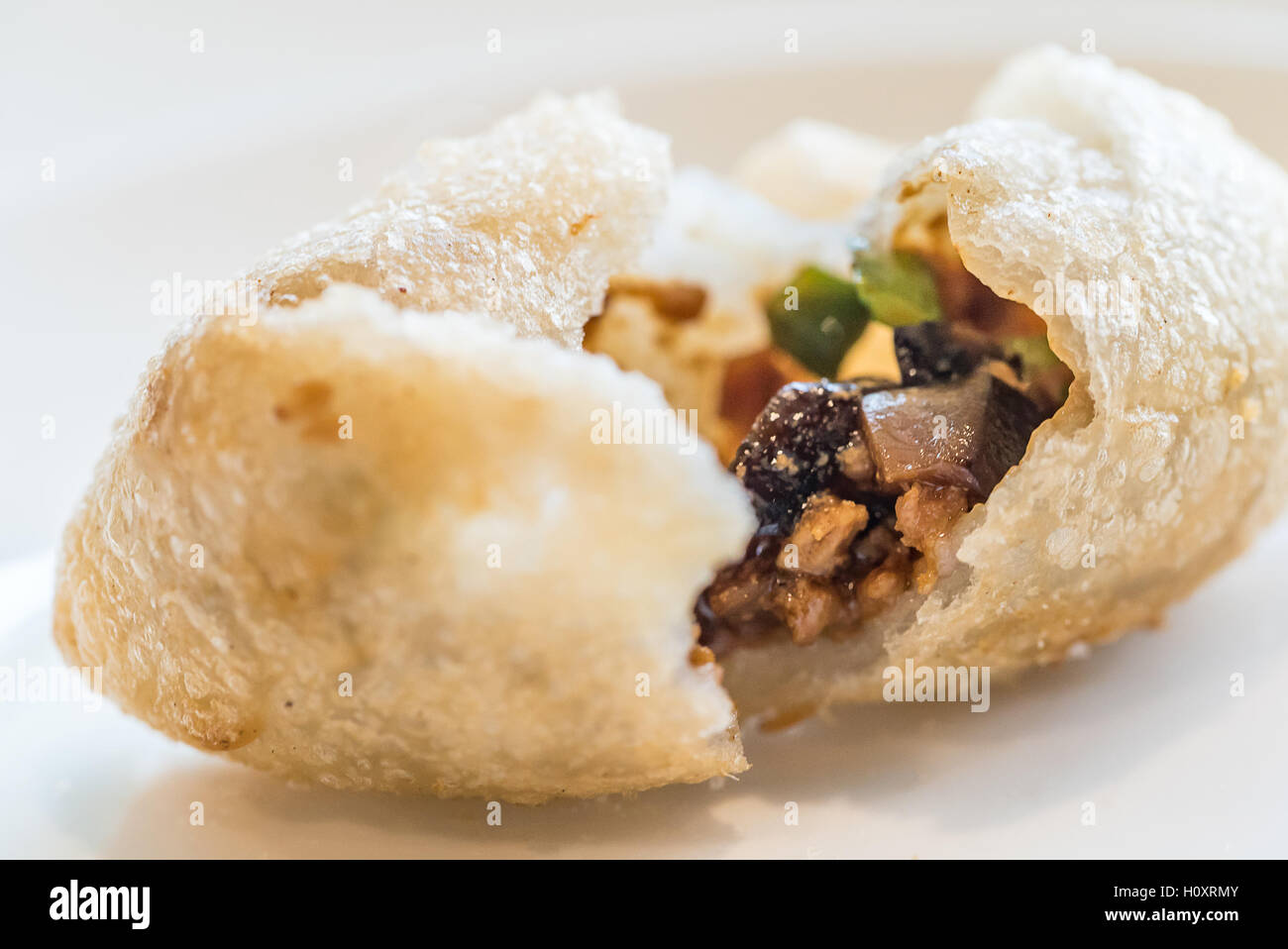 Chinese dim sum deep Fried BBQ Pork dumplings Chinese groumet cuisine