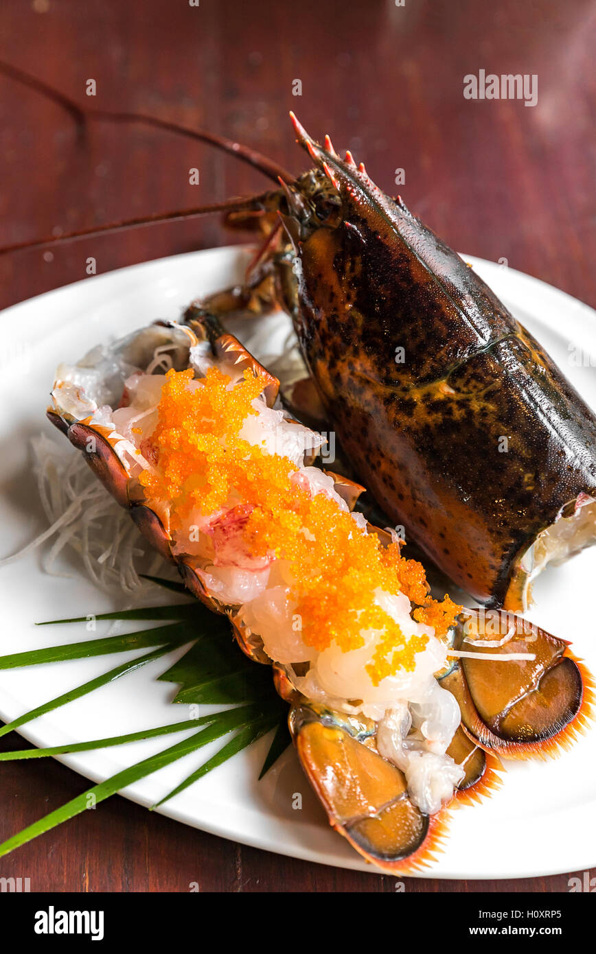 lobster sashimi groumet japanese cuisine Stock Photo Alamy