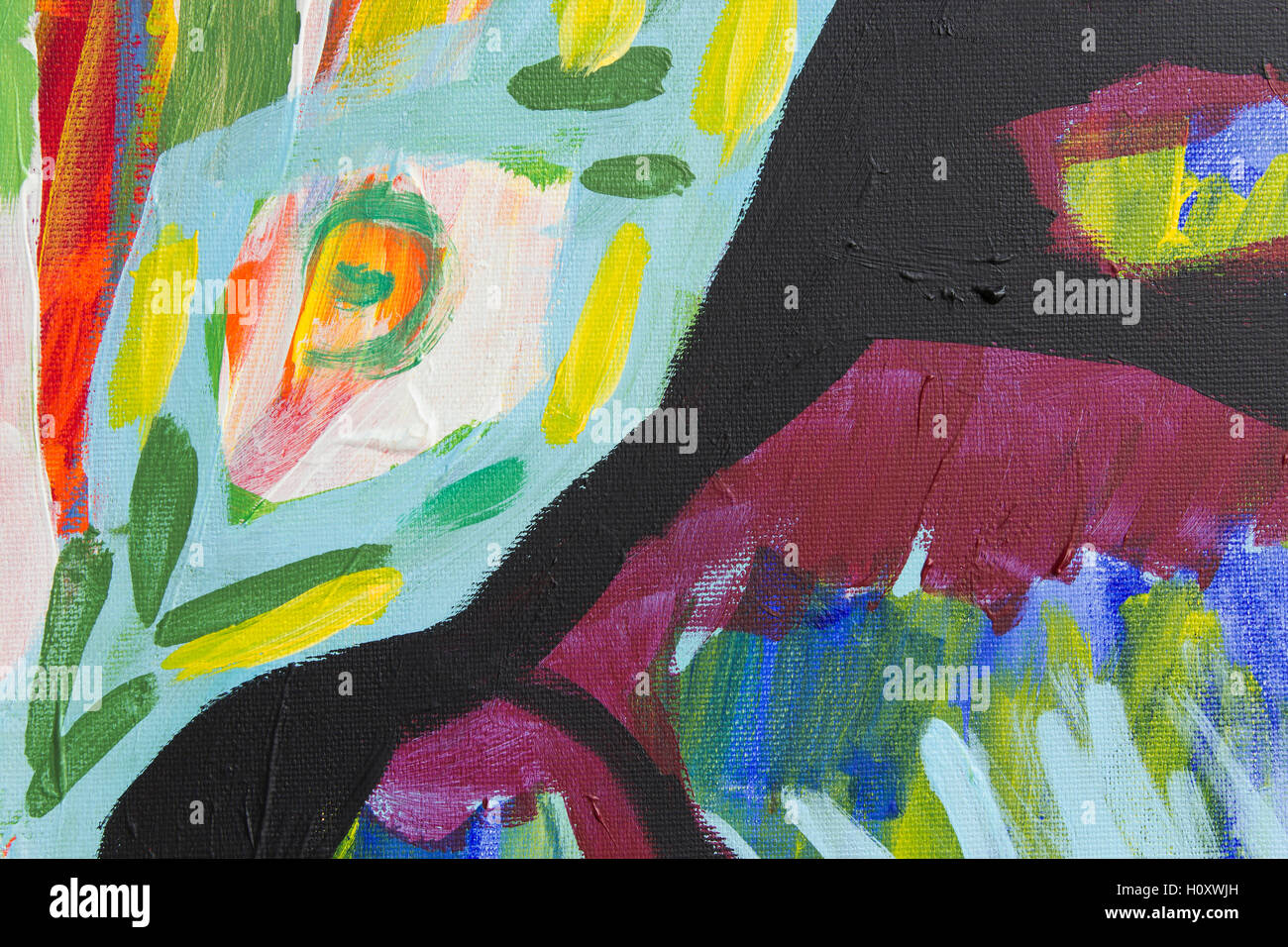 Black acrylic paint hi-res stock photography and images - Alamy