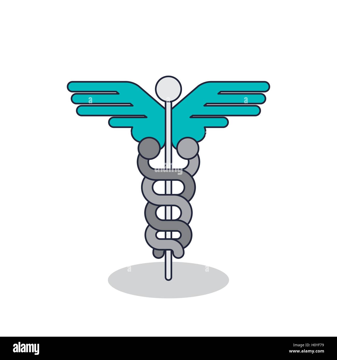 Caduceus and medical care design Stock Vector Image & Art - Alamy