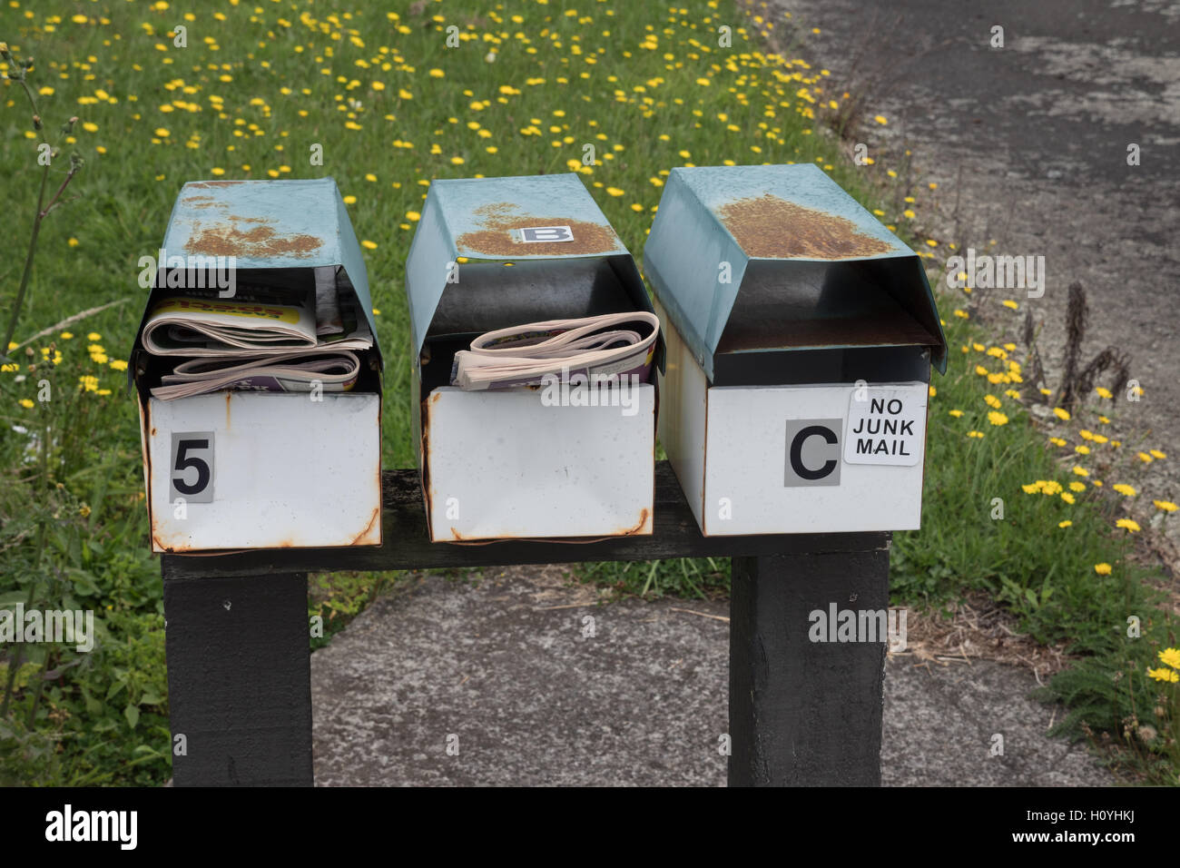 New zealand mail boxes hires stock photography and images Alamy