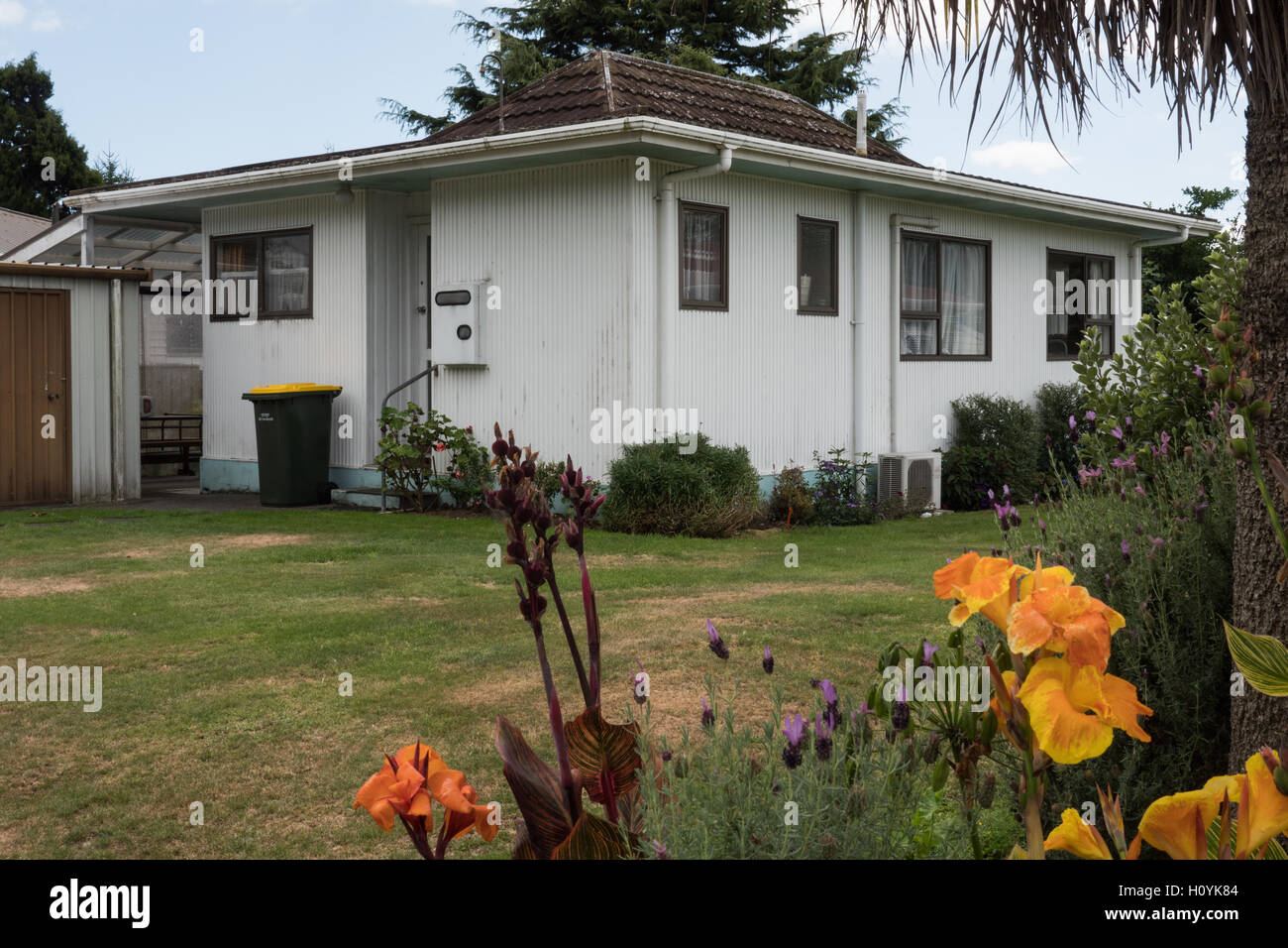Typical homestead in Inglewood, New Plymouth, North Island, New Zealand