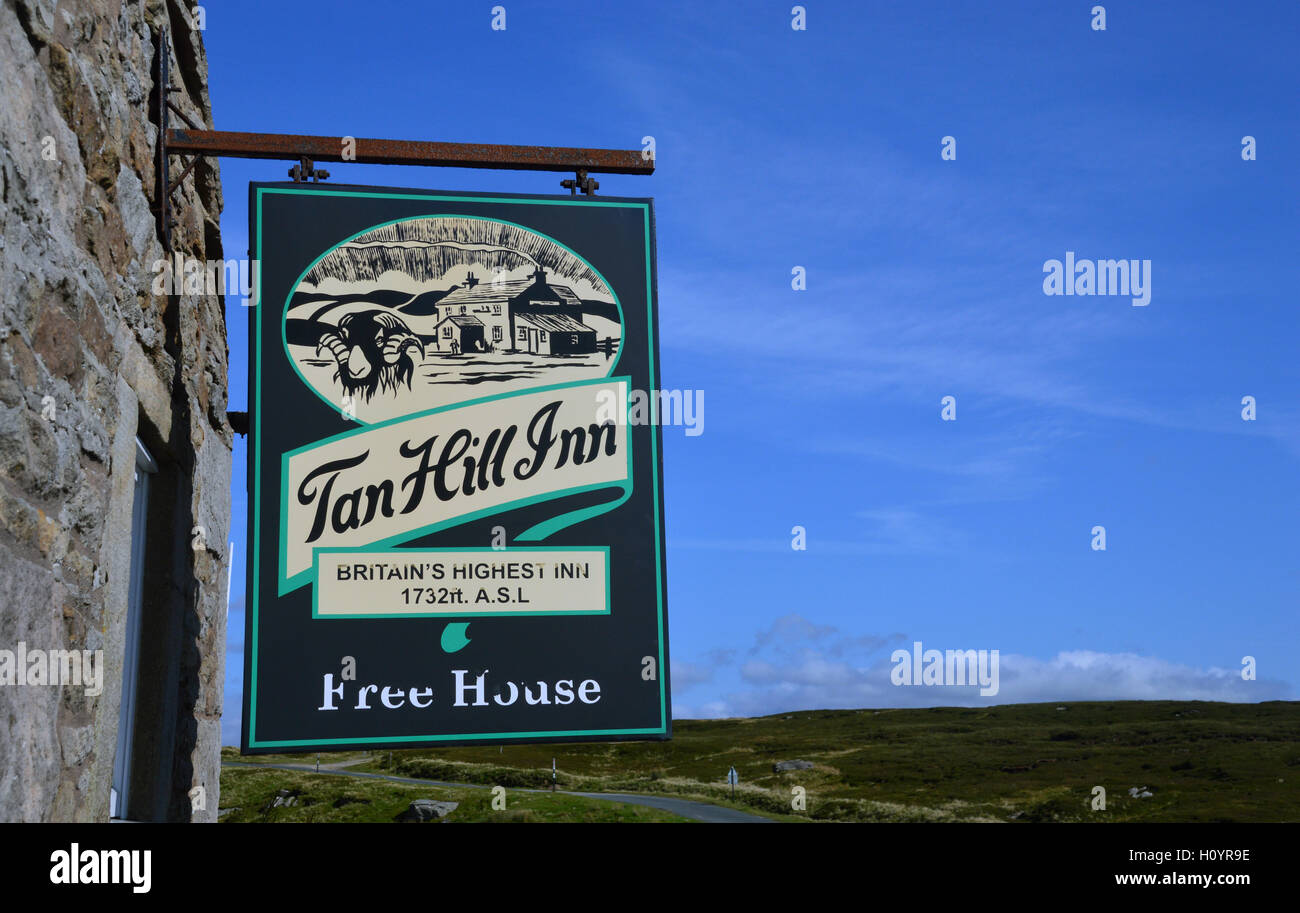 The Tan Hill Inn is the Highest Pub in the British Isles and on the