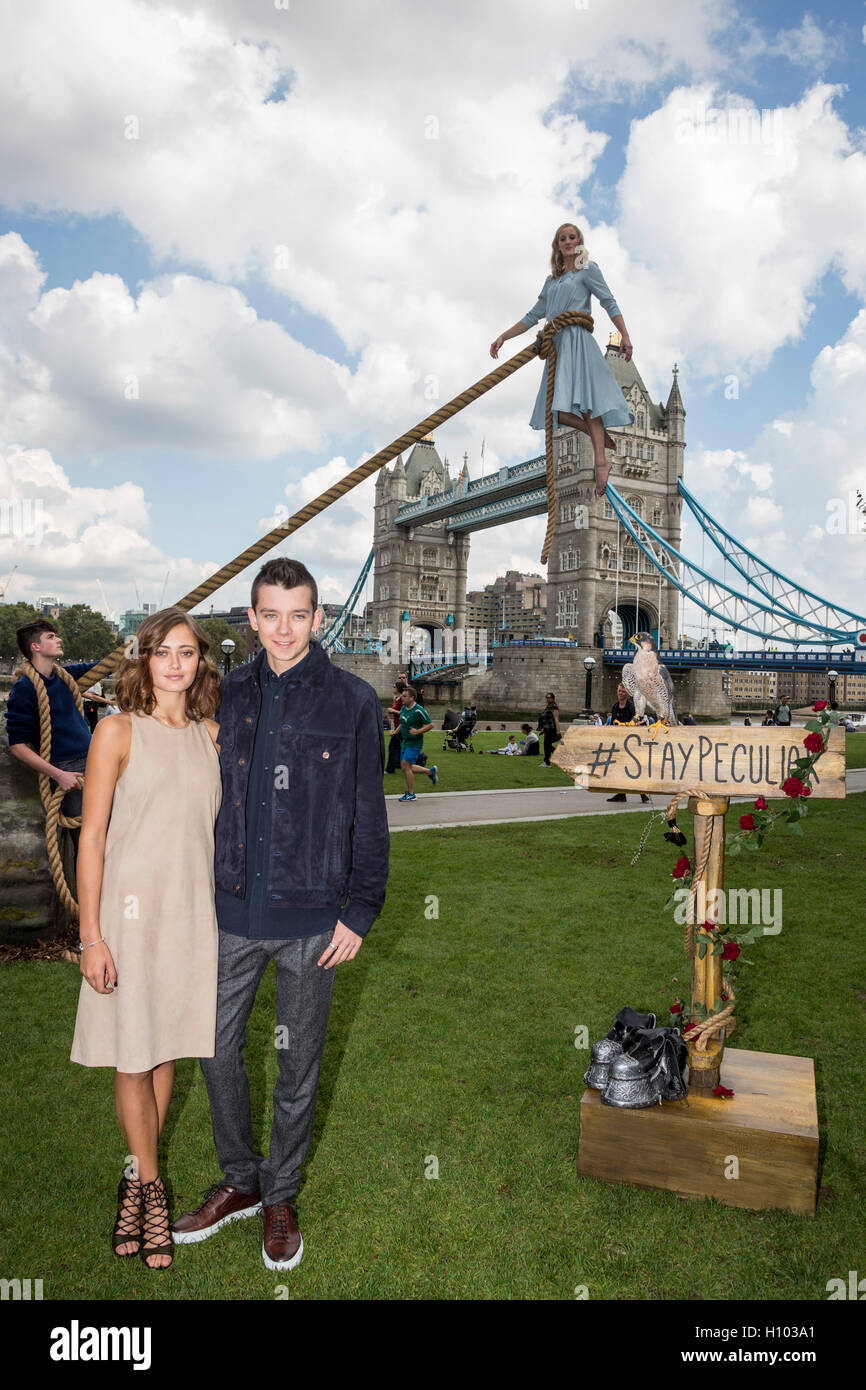 London Uk 21 September 2016 Ella Purnell And Asa Butterfield Peculiar Goings On In London Stars Of The New Tim Burton Film Miss Peregrine S Home For Peculiar Children Asa Butterfield And