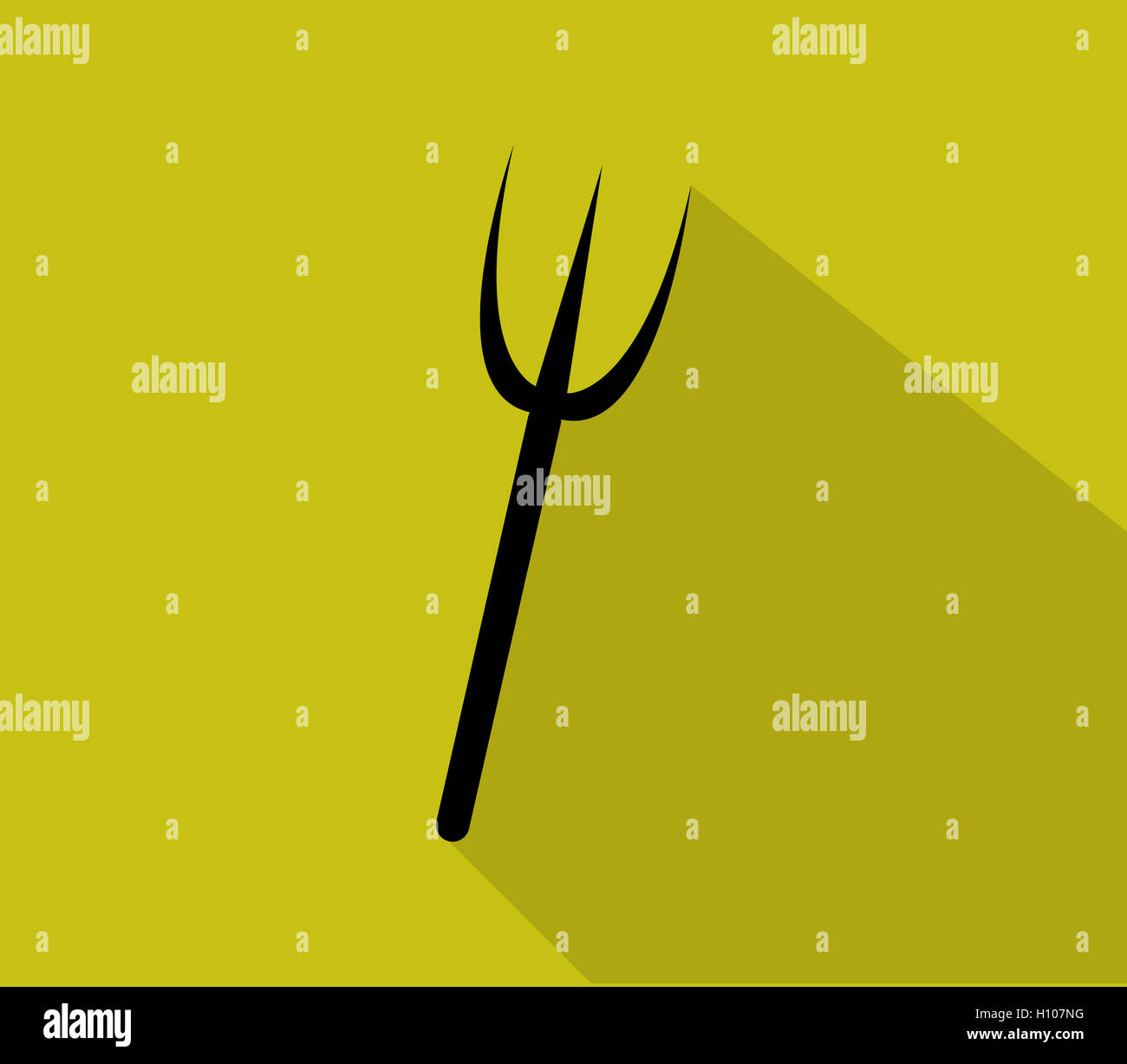 pitchfork icon for halloween Stock Photo Alamy