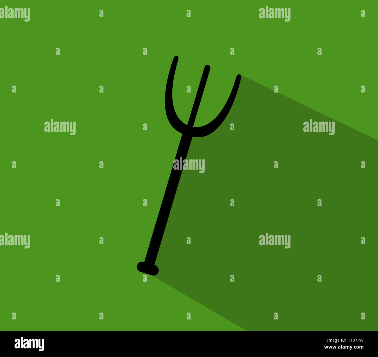 pitchfork icon for halloween Stock Photo Alamy