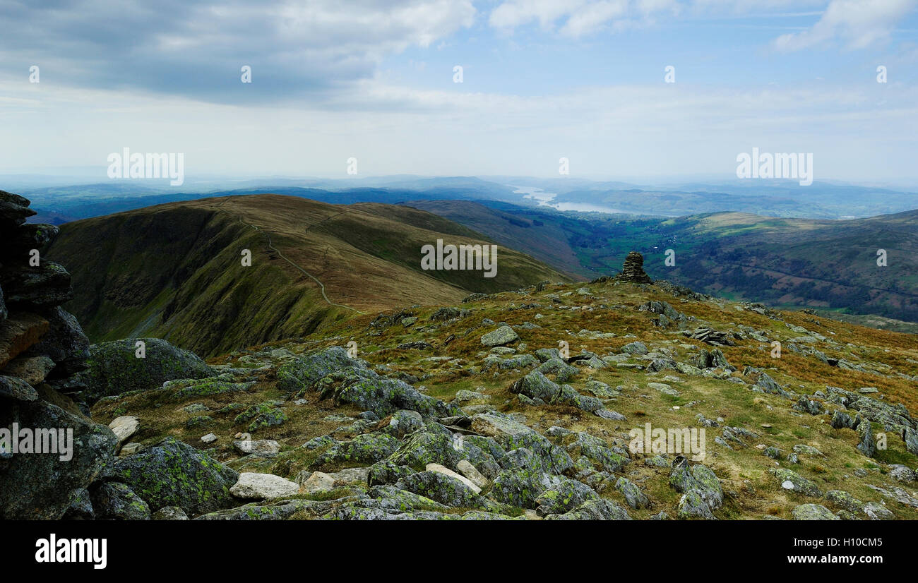 The ridge from Ill Bell to Yoke Stock Photo